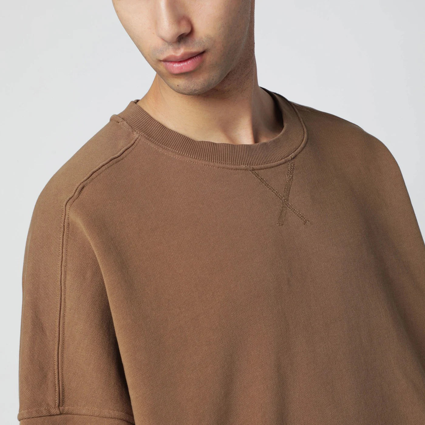 Entire Studios Brown cotton crewneck sweatshirt