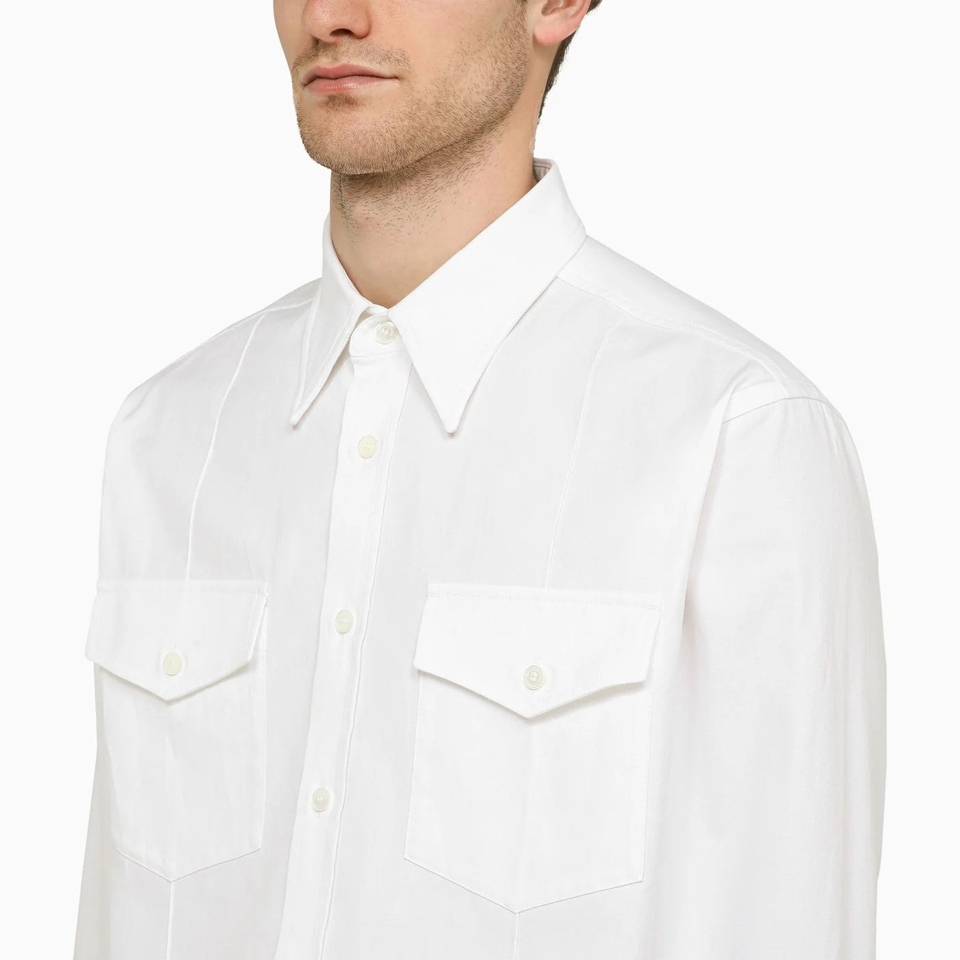 DEPARTMENT 5 Change long-sleeved shirt white
