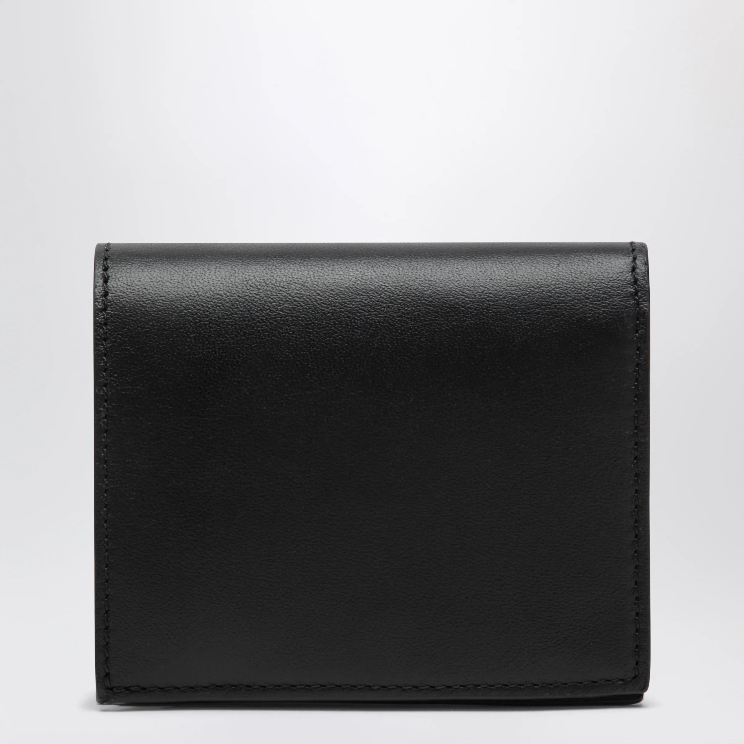 Ami Paris Ami de Coeur bifold wallet in cowhide leather, black