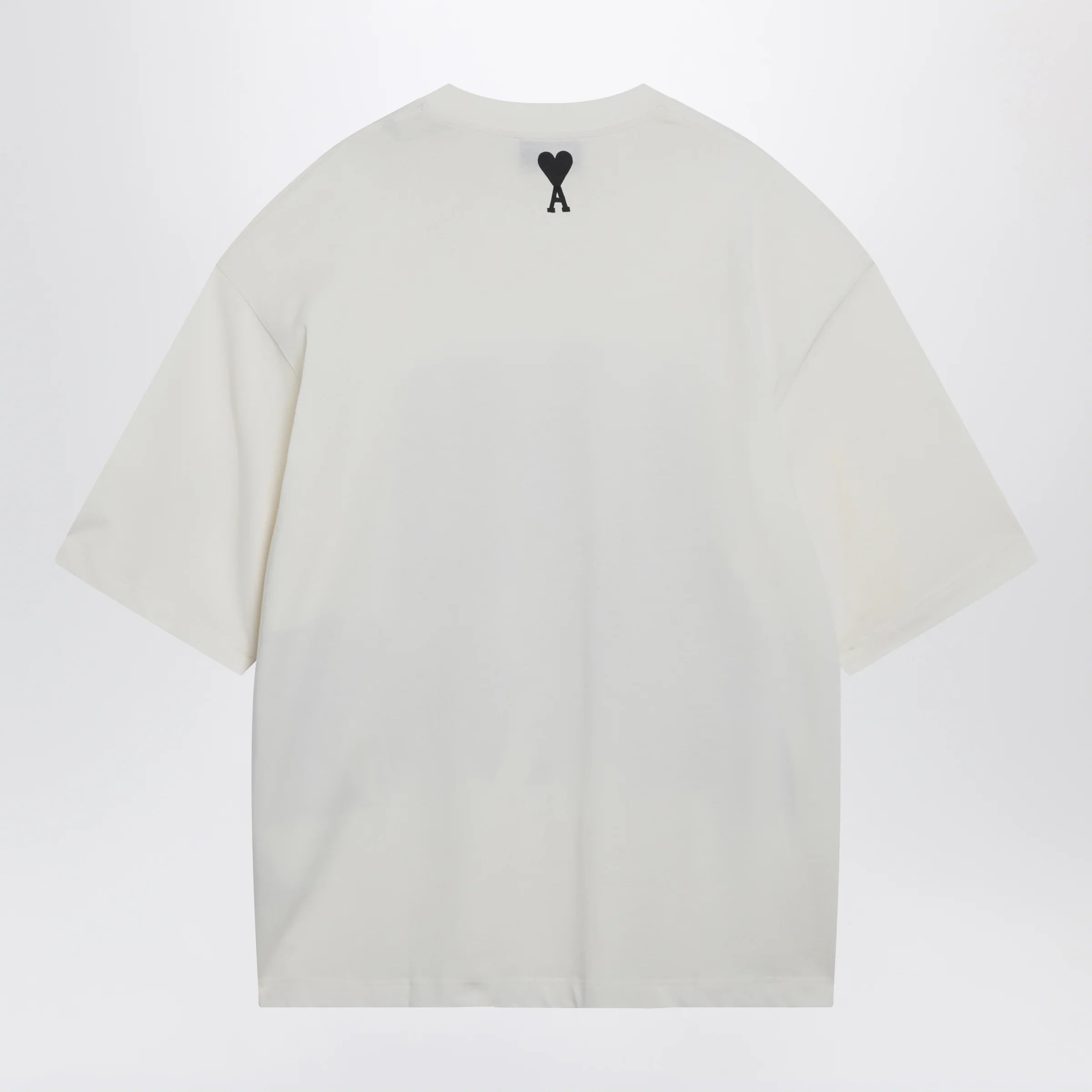 Ami Paris Cream white T-shirt with logo print