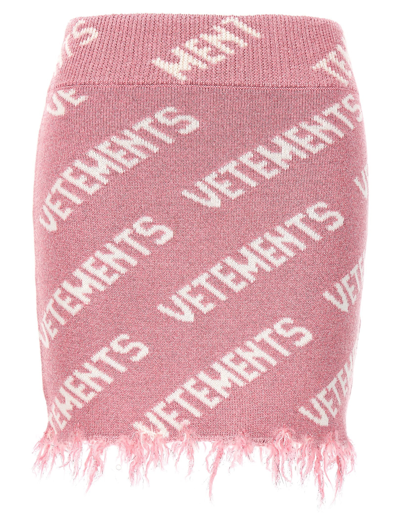 Vetements Iconic Lurex Monogram Skirt