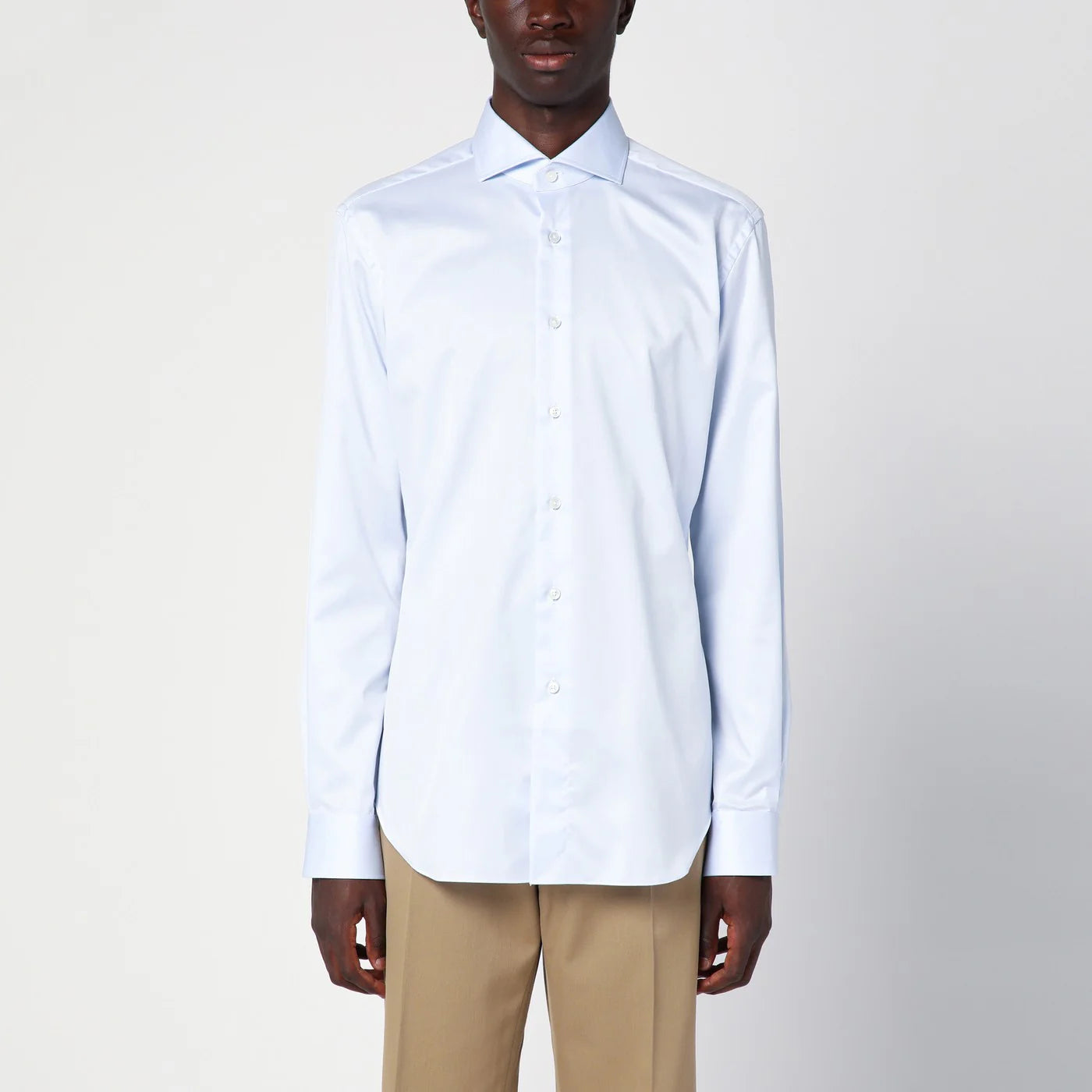 XACUS Light blue cotton Travel shirt