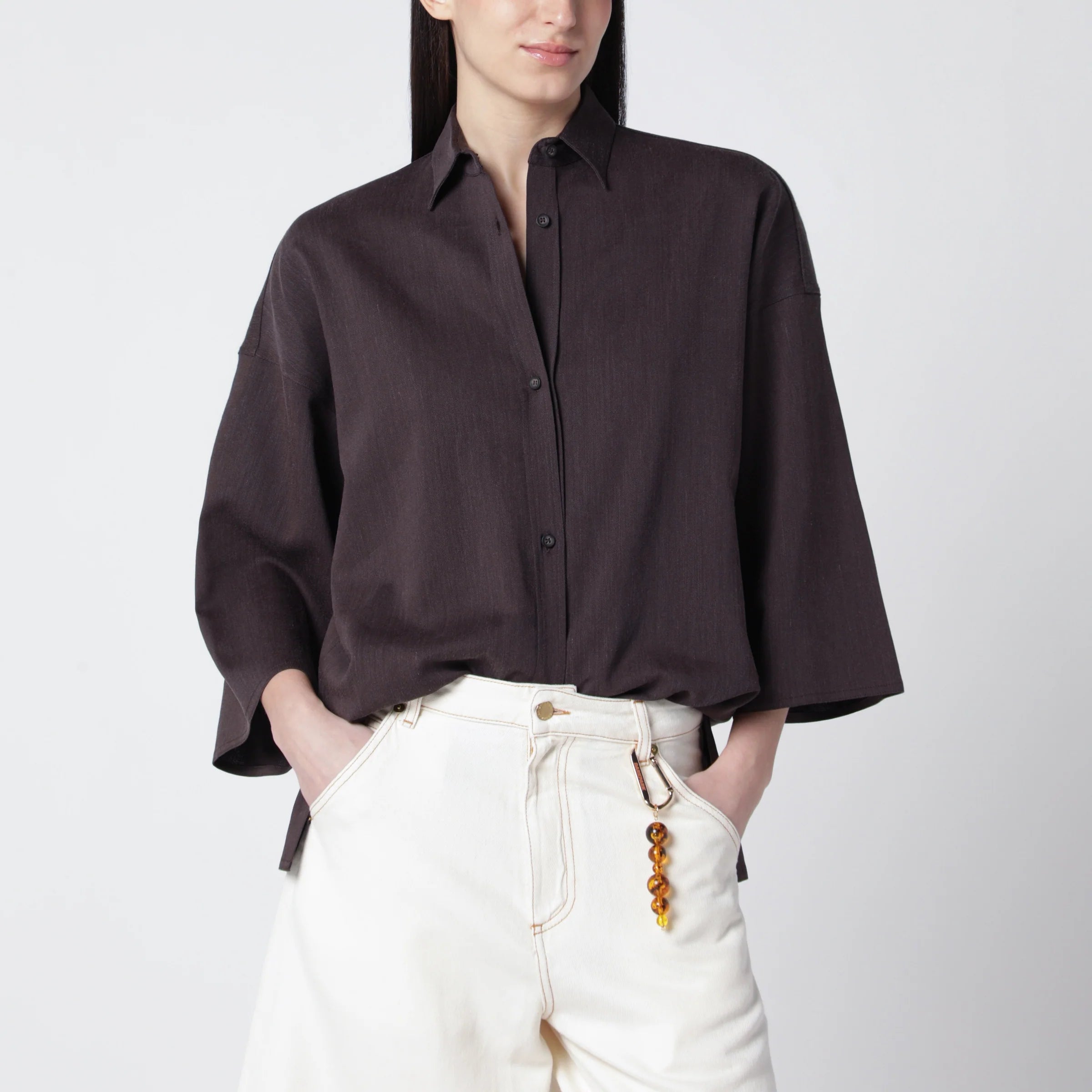 DARKPARK Dora brown twill shirt