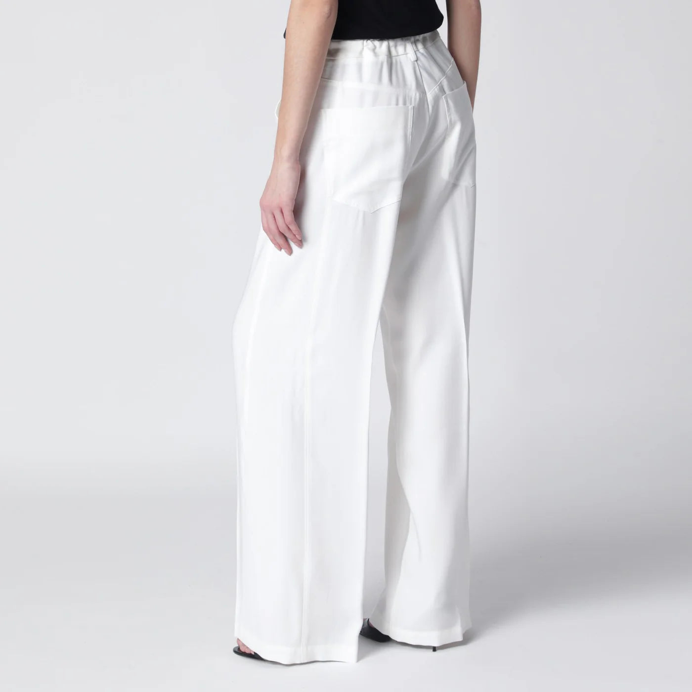 DARKPARK White Iris trousers in crêpe