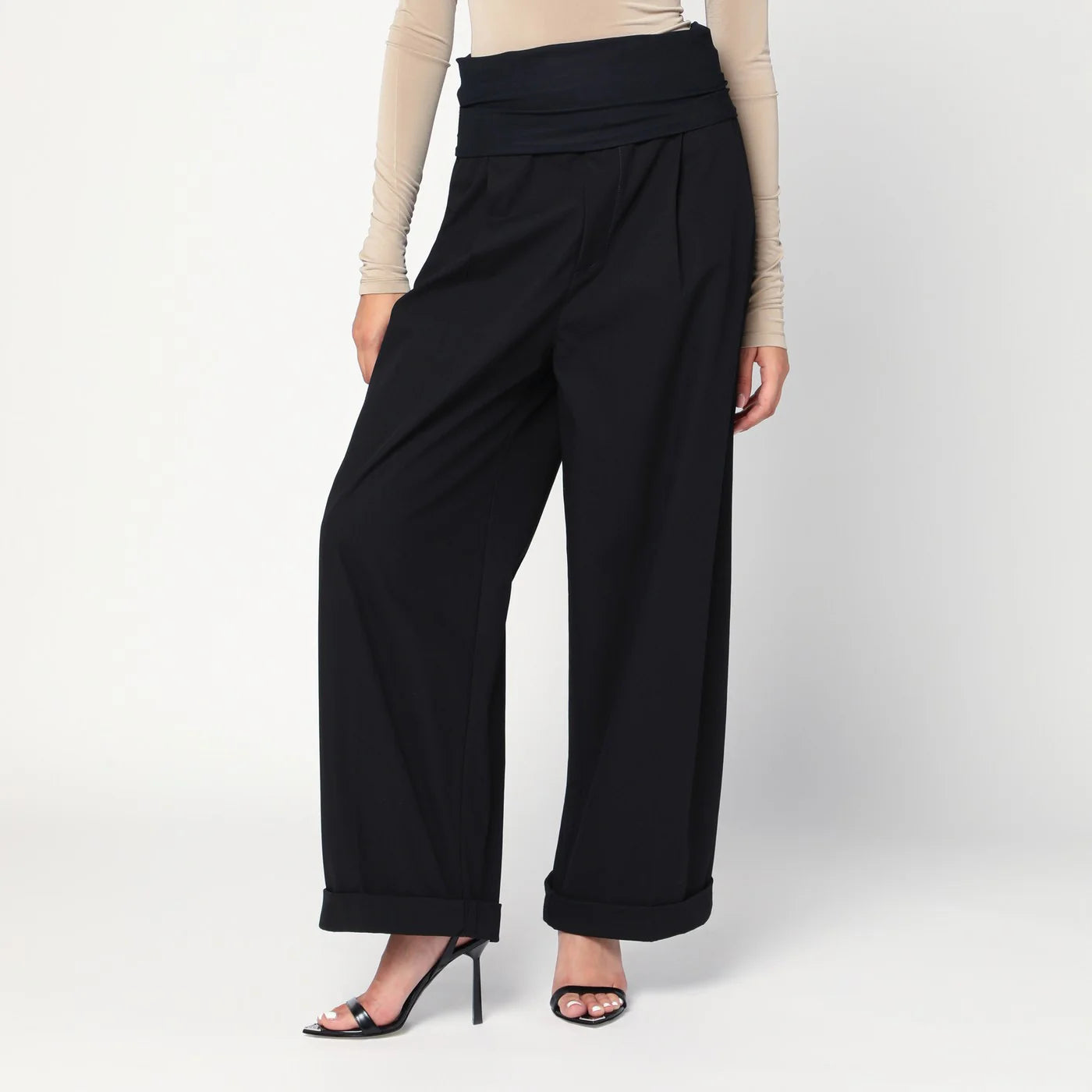 DARKPARK Wendy black trousers with elastic waist