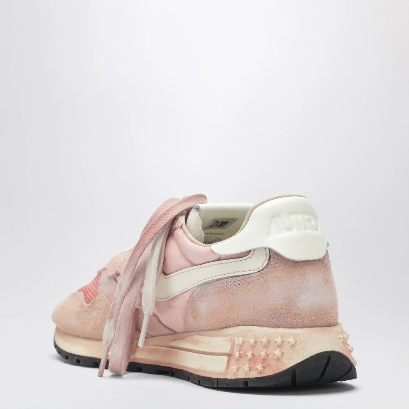 AUTRY Reelwind Super Vintage sneakers in pink nylon and suede