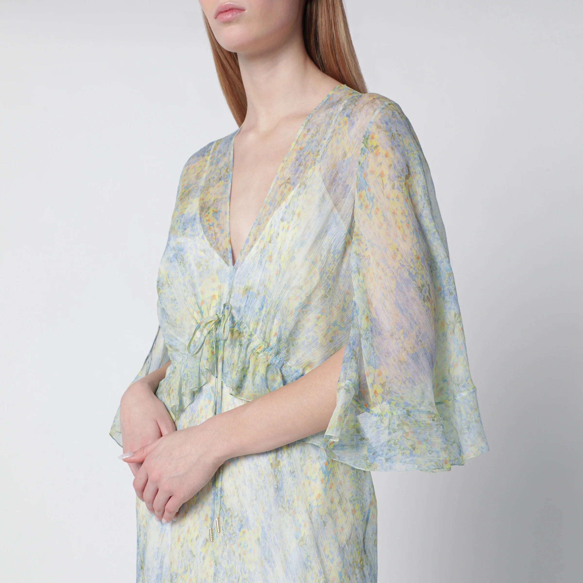 Alberta Ferretti Long dress with floral pattern