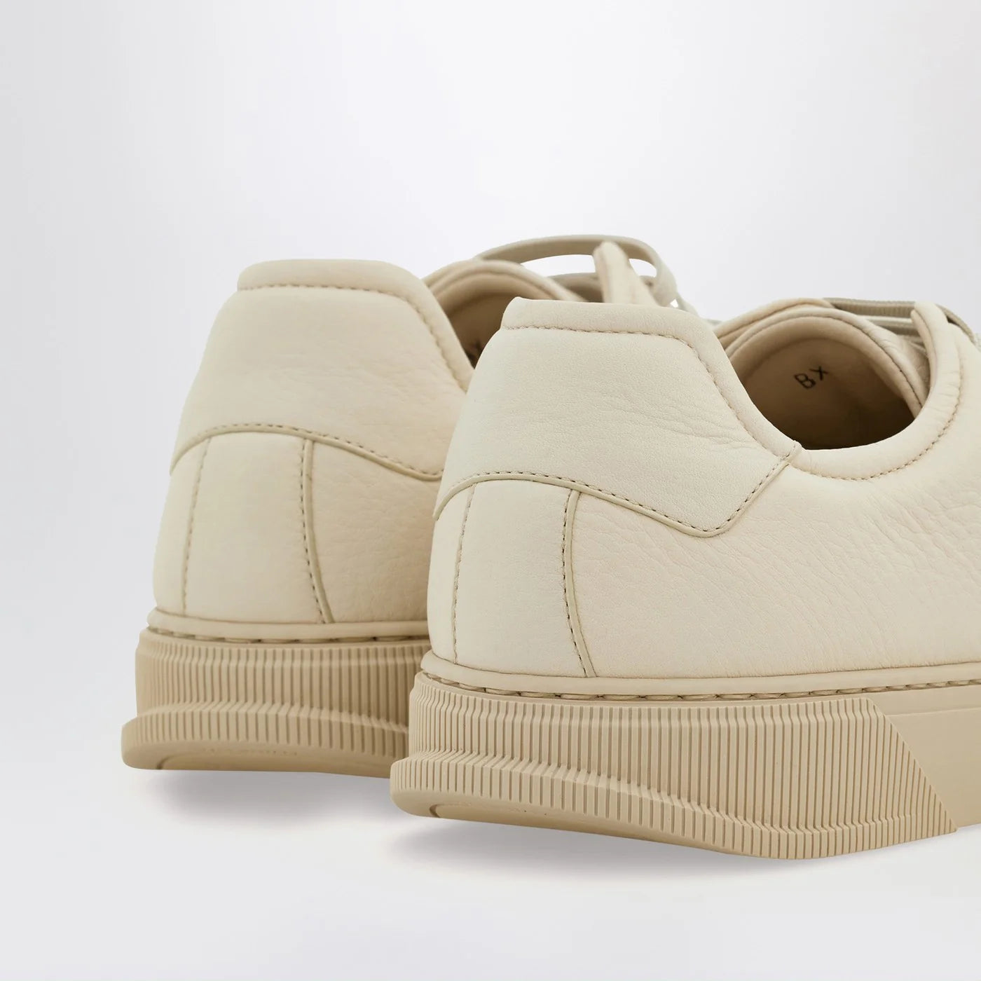 Ferragamo Mascarpone-colored leather Sneakers