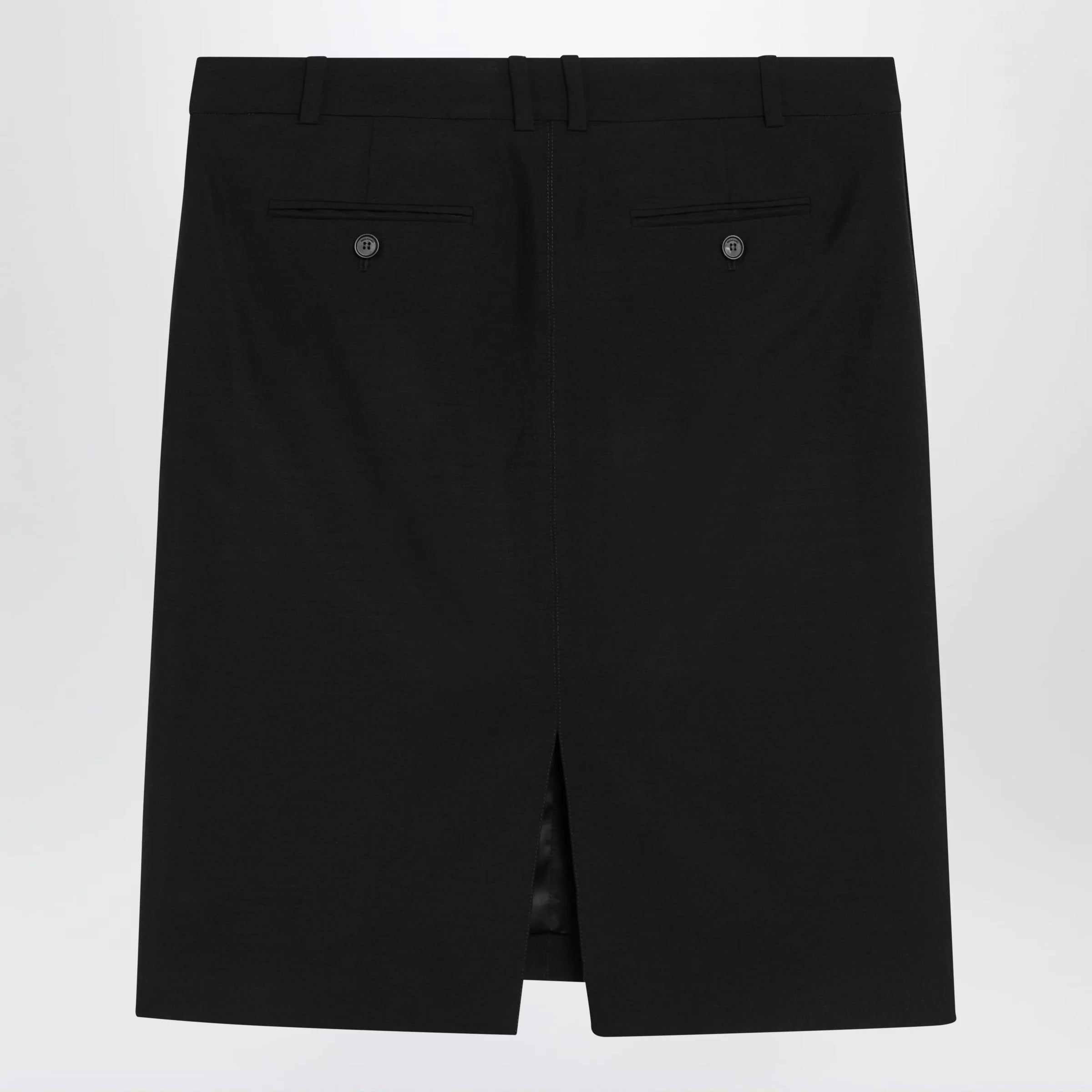 Ferragamo Black wool and mohair skirt