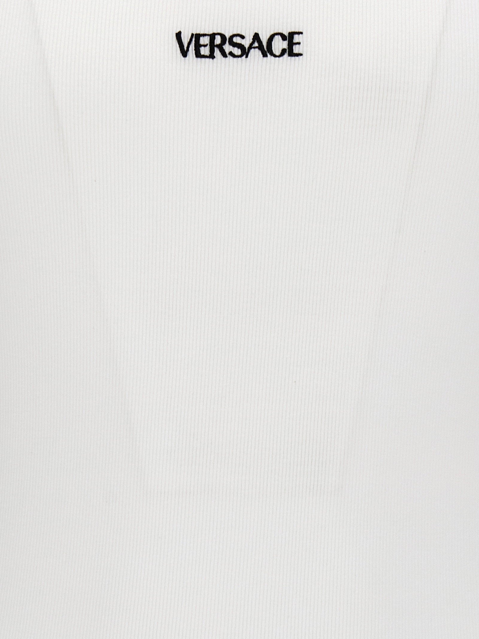 Versace Logo Embroidery Tank Top