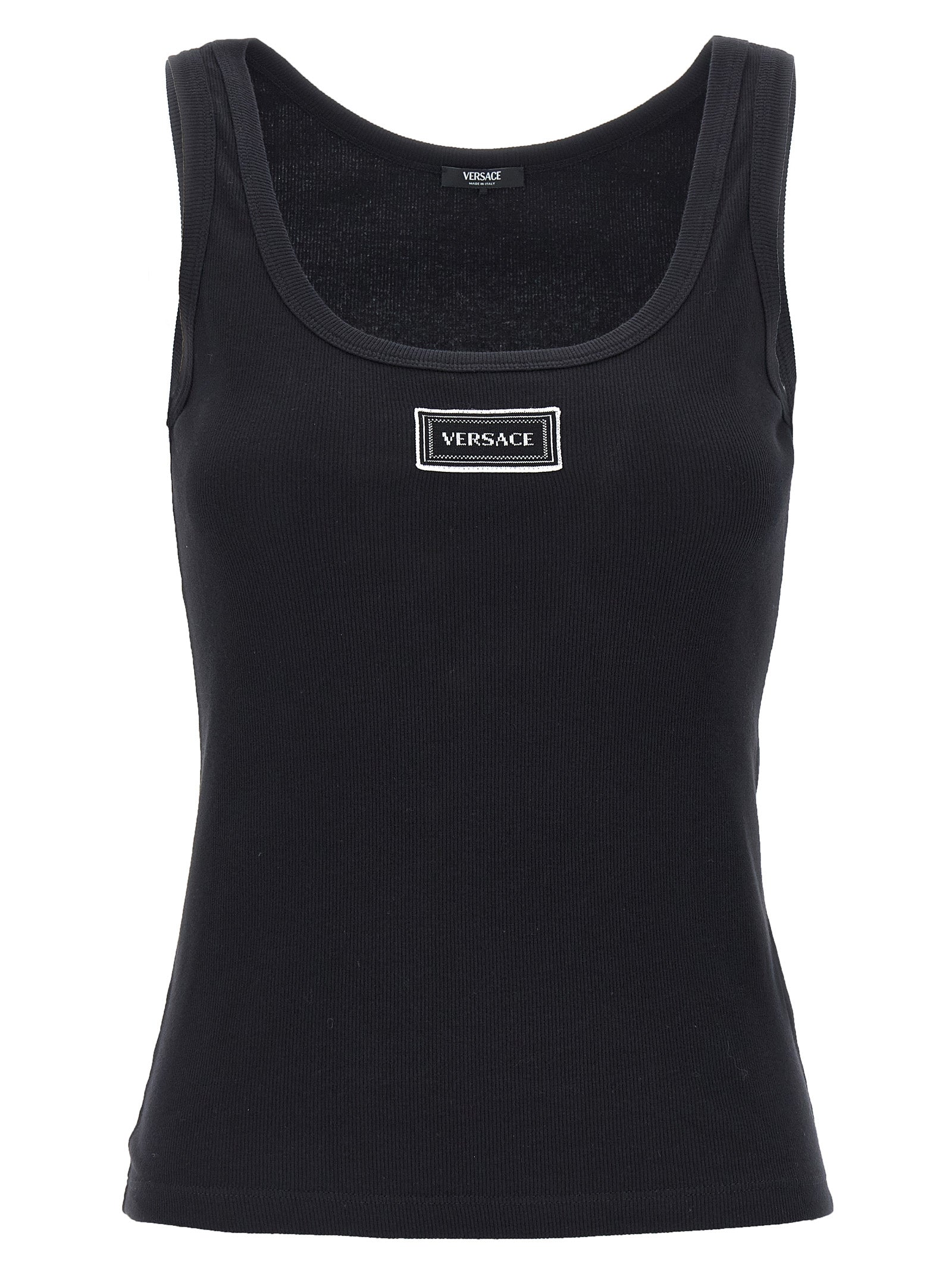 Versace 90s Vintage Logo Tank Top