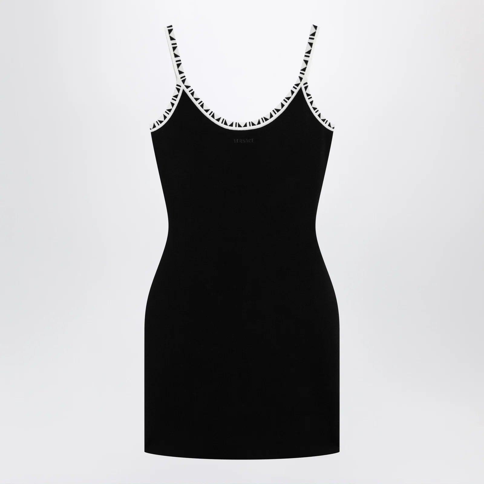 Versace Black stretch viscose mini dress