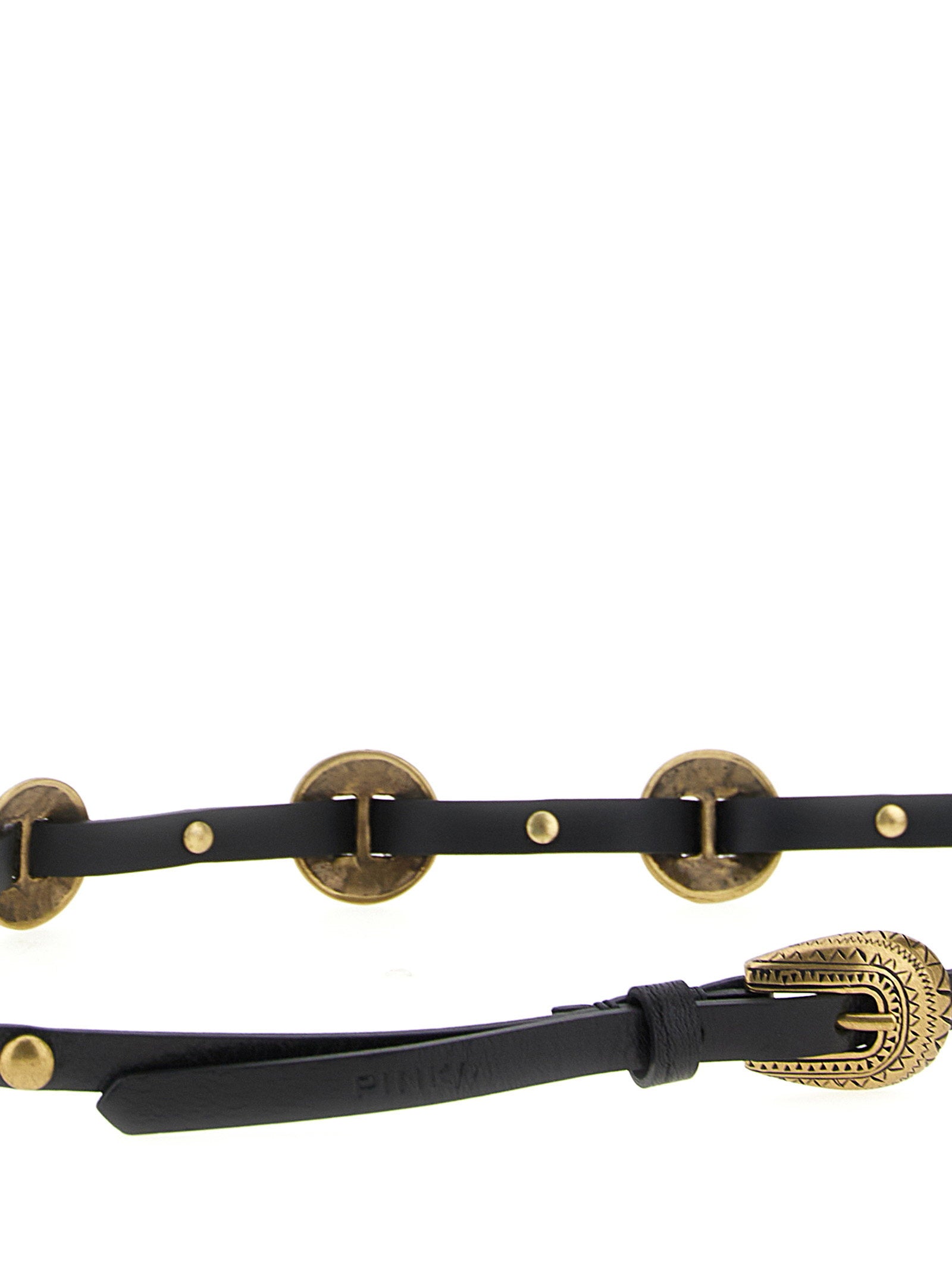 Pinko Engraved Plaque Belt