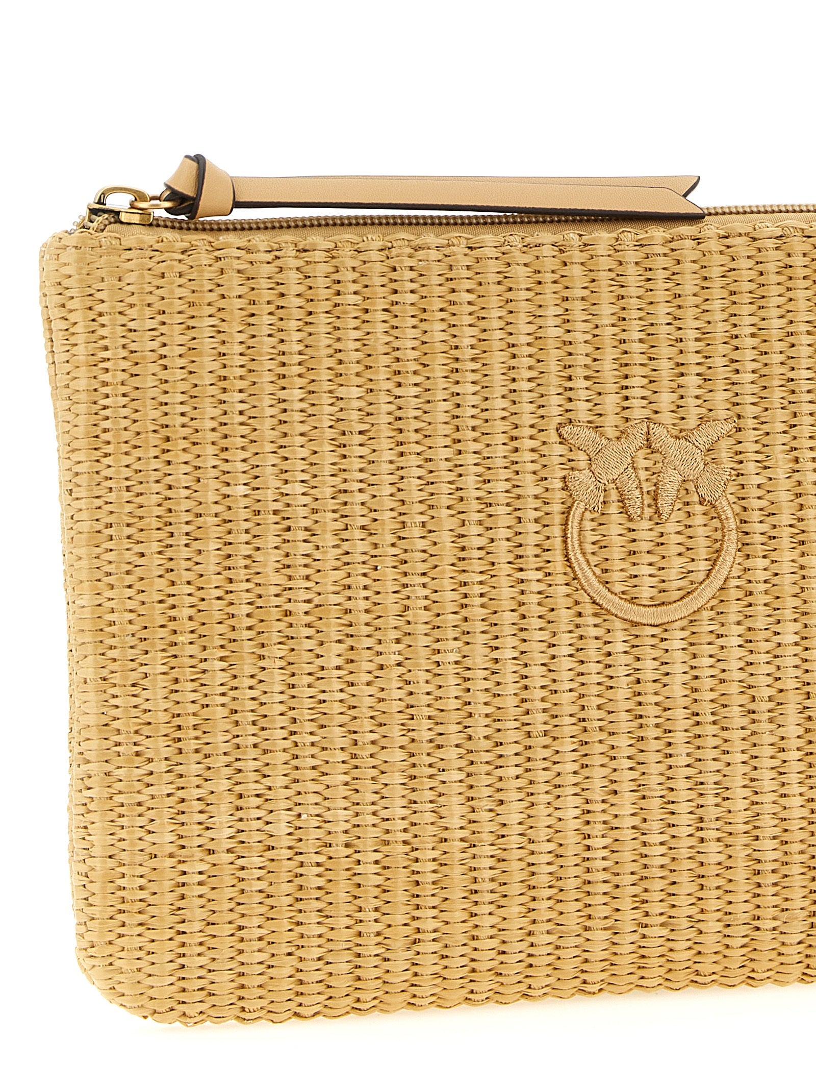 Pinko Raffia Clutch