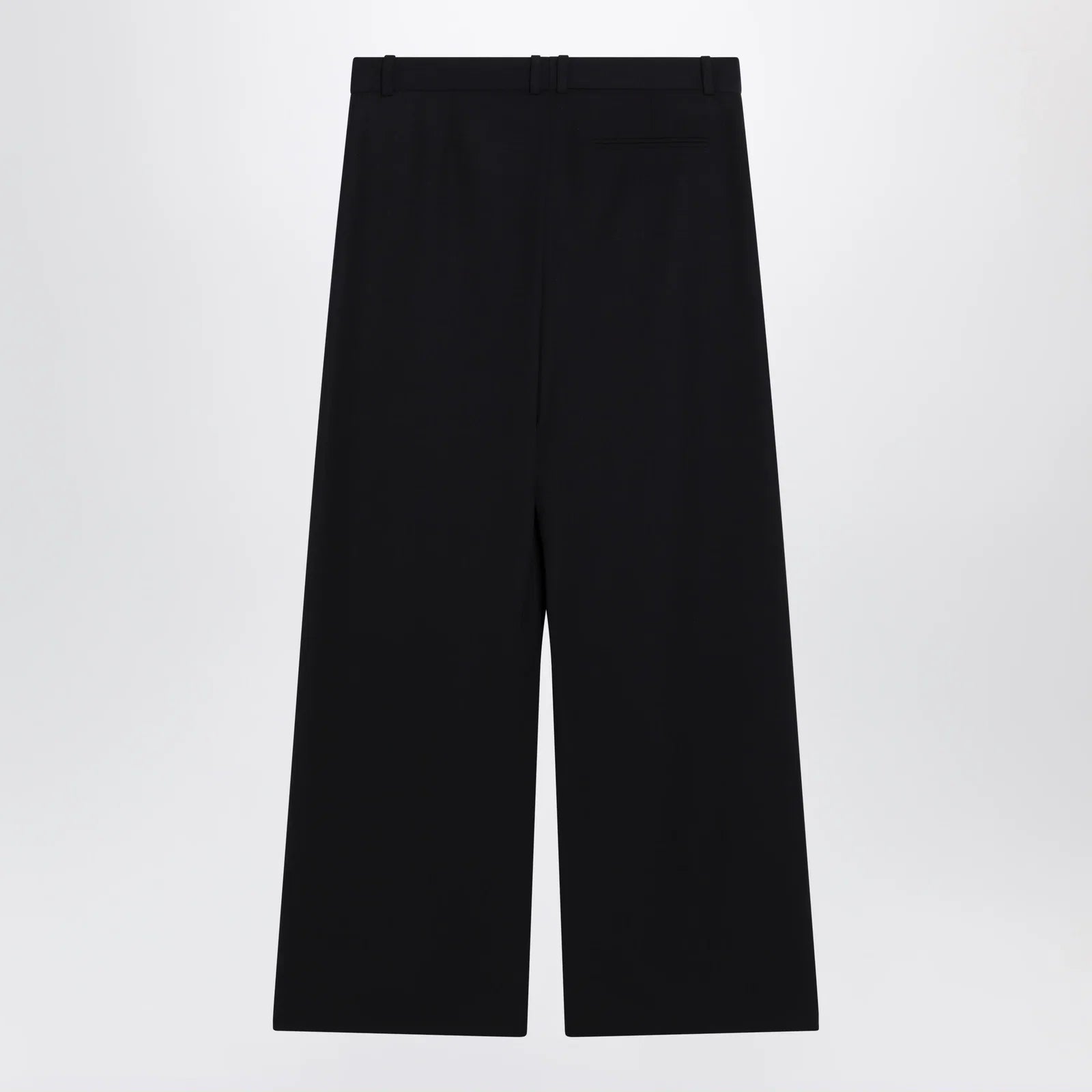 The Row Straight-leg low-rise wool gabardine pants in dark navy