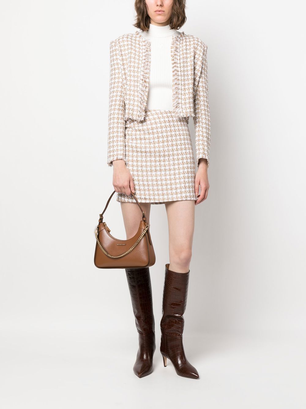 Iro Garna cotton blend silk mini skirt