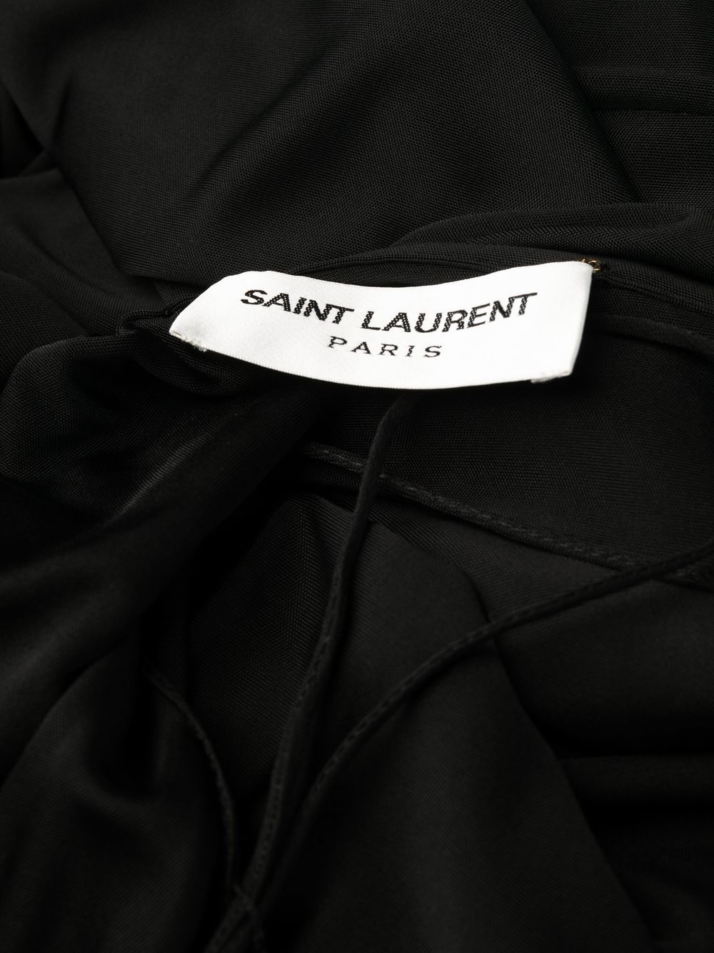 Fustan pa mëngë prej xhersi me rrudha Saint Laurent