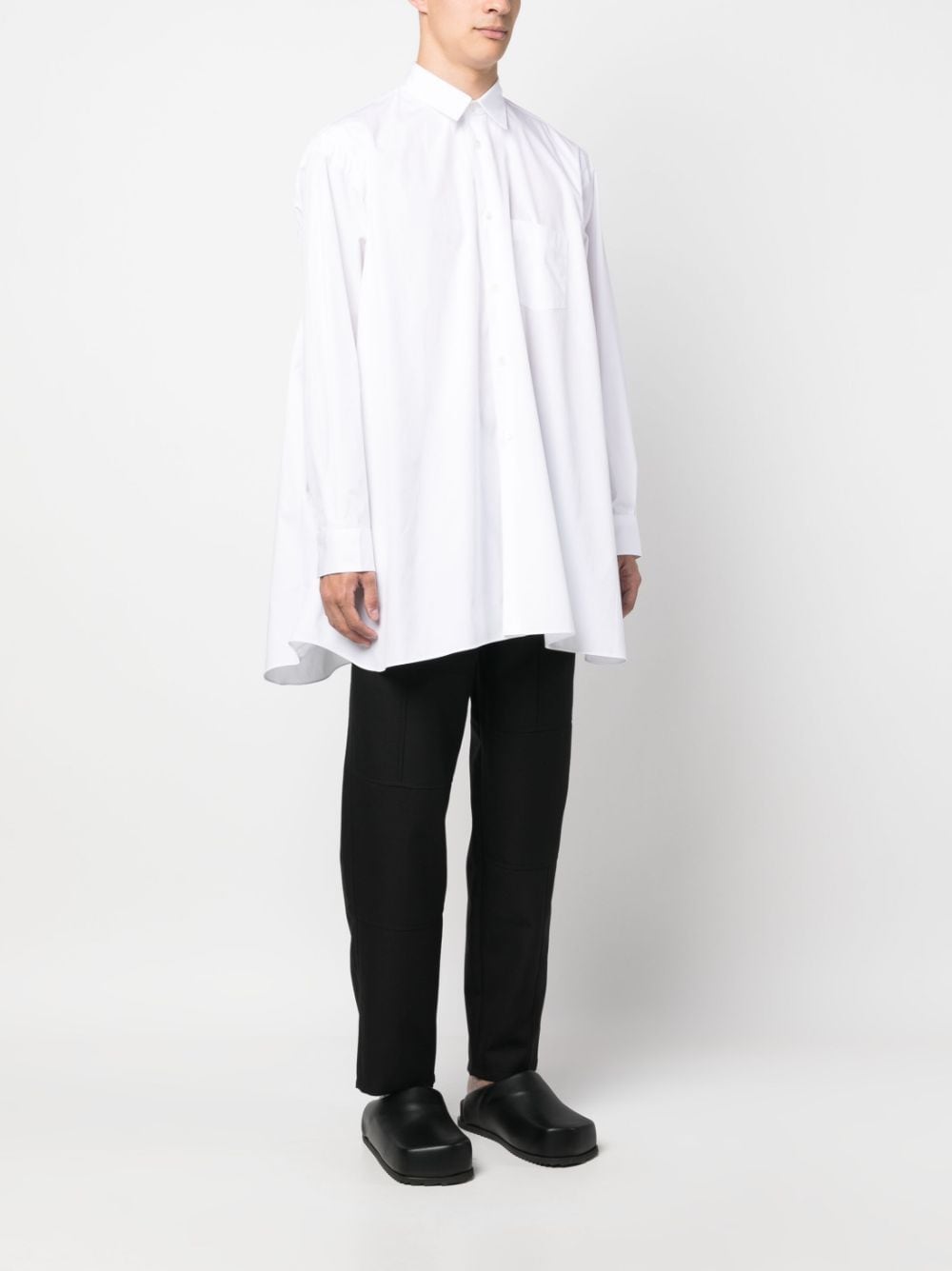 Këmisha Comme Des Garcons me çarje anësore