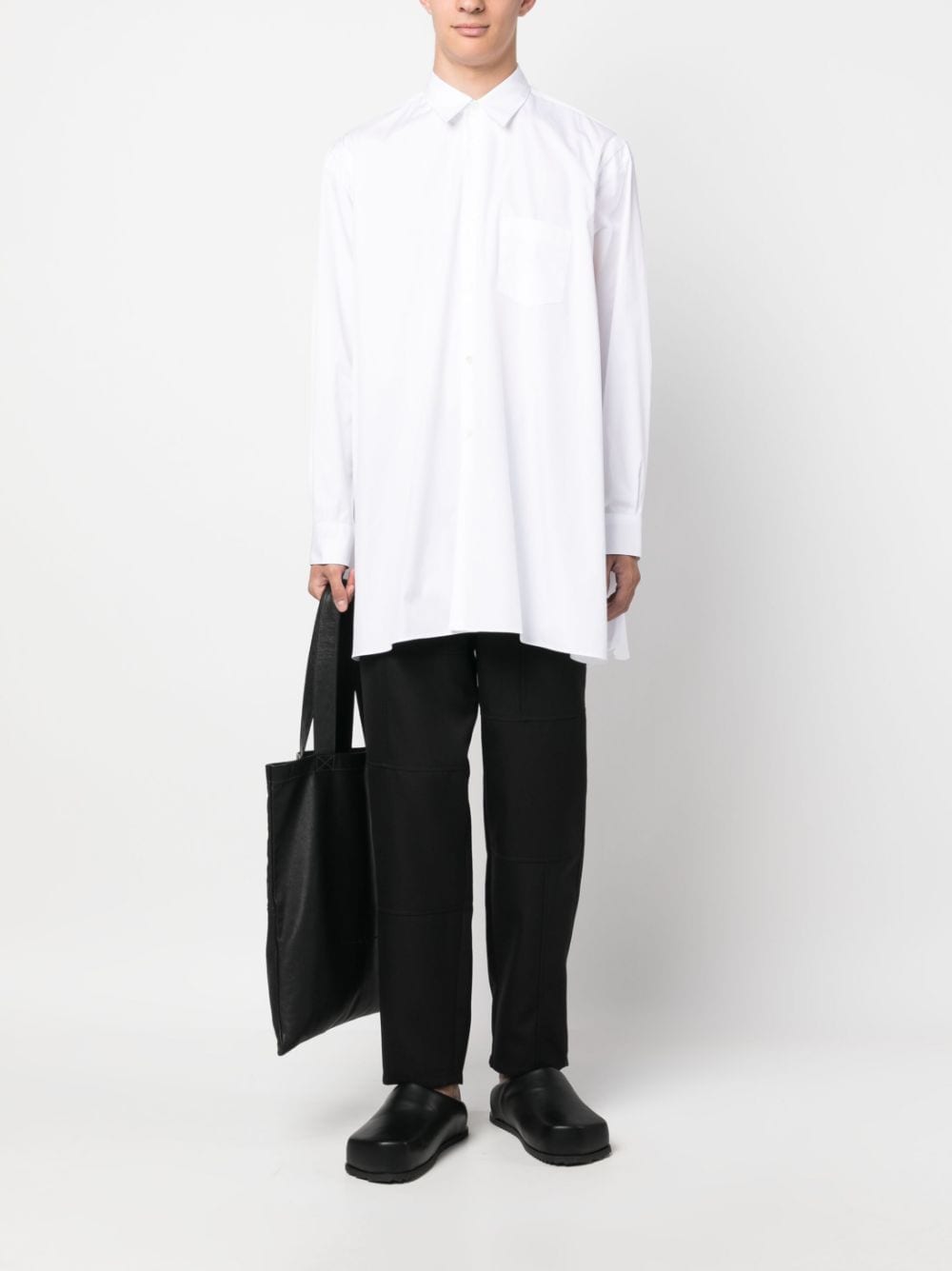 Këmisha Comme Des Garcons me çarje anësore