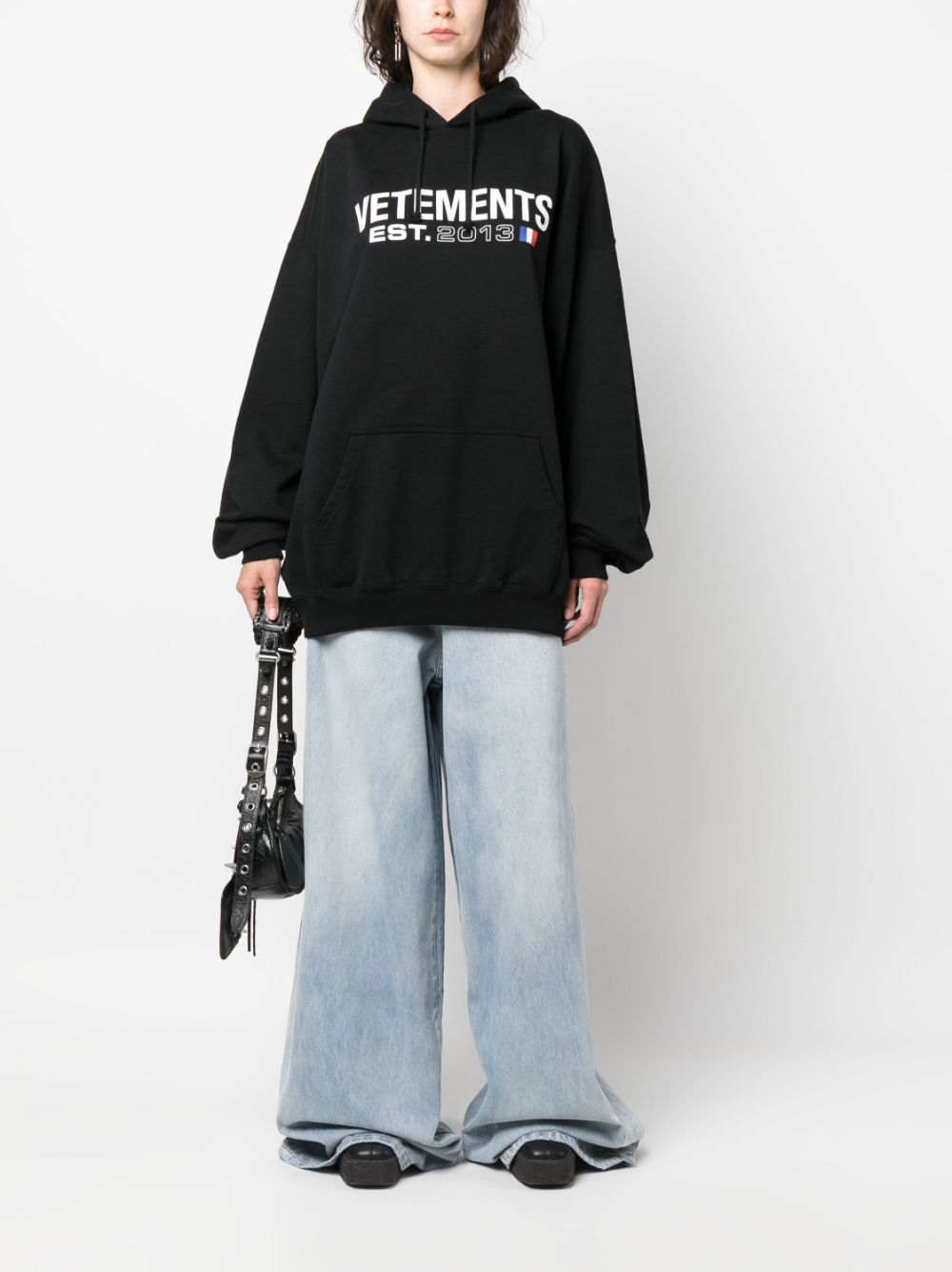 Vetements Logo cotton hoodie