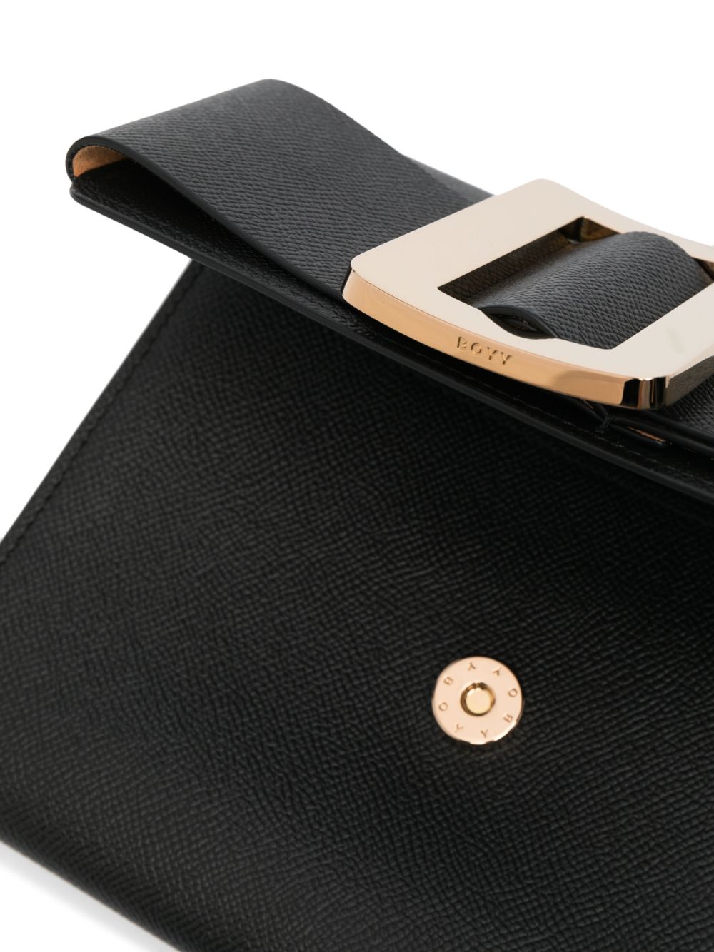 Çantë dore Boyy Buckle Travel Case prej lëkure Epsom