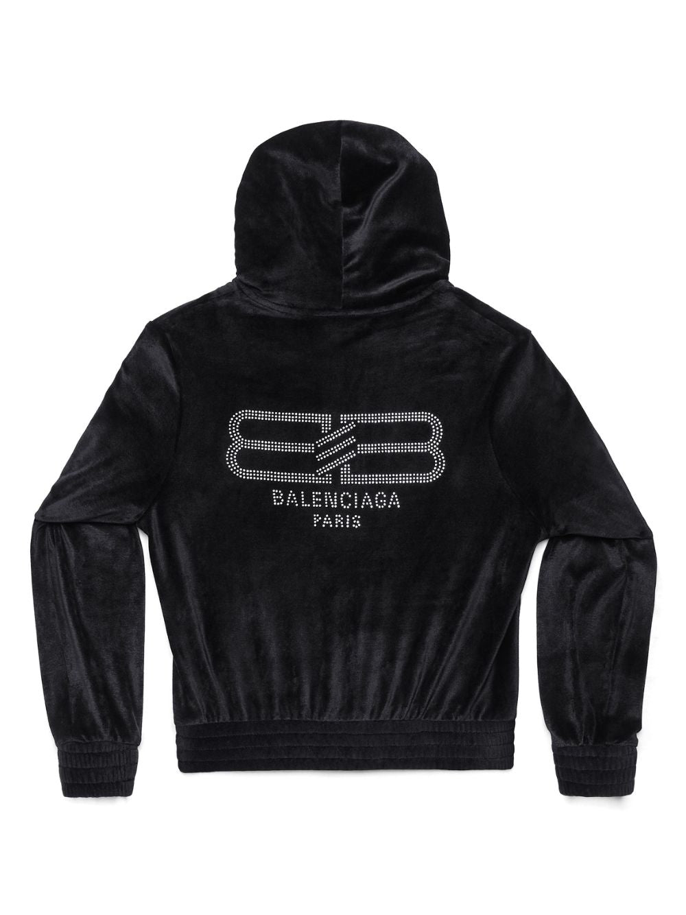 Balenciaga Kapuçino me xham të zbukuruar prej veluri me zinxhir