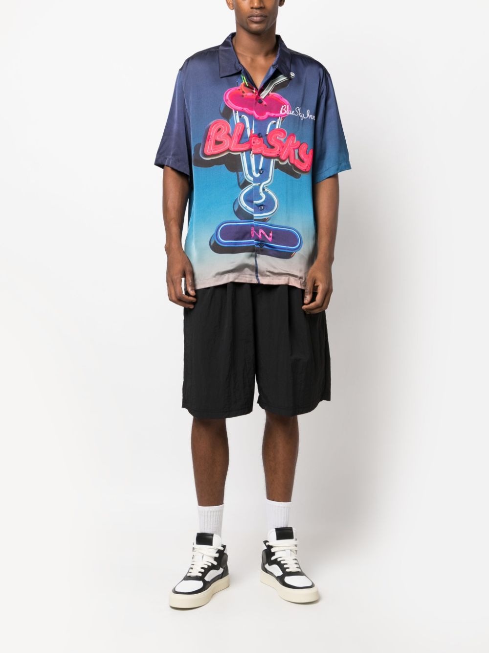 Blue Sky Inn Printed viscose shirt