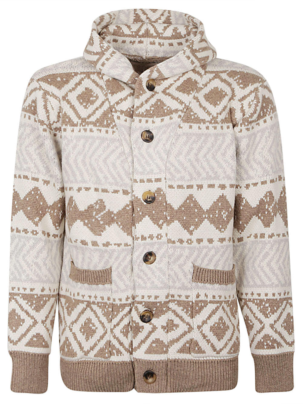 Tooco Ethnic print cardigan
