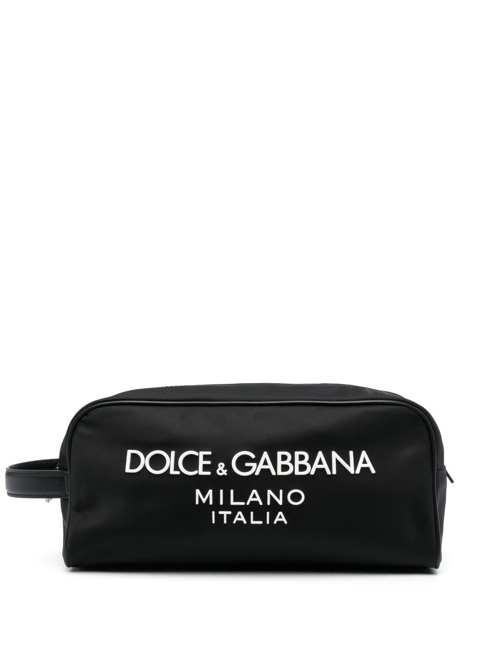Çantë kozmetike Dolce & Gabbana prej najloni me logo të gomuar