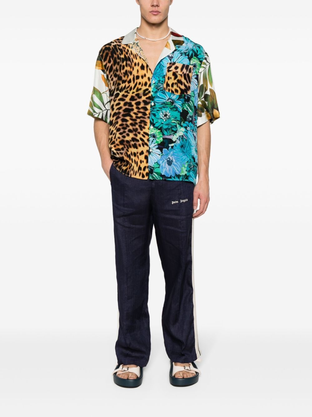 Pantallona Palm Angels Blu