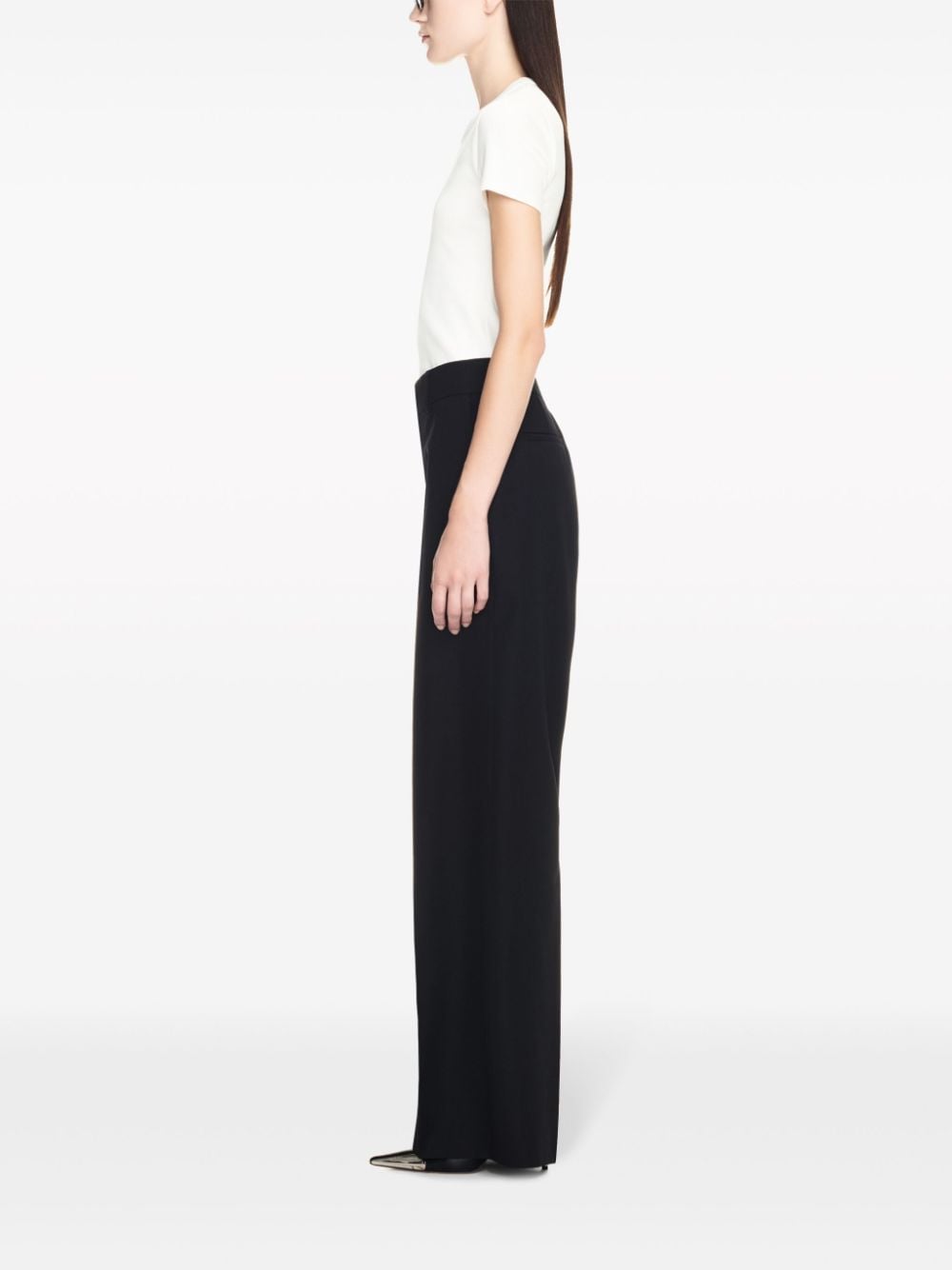 Pantallona formale Off White mbi lesh