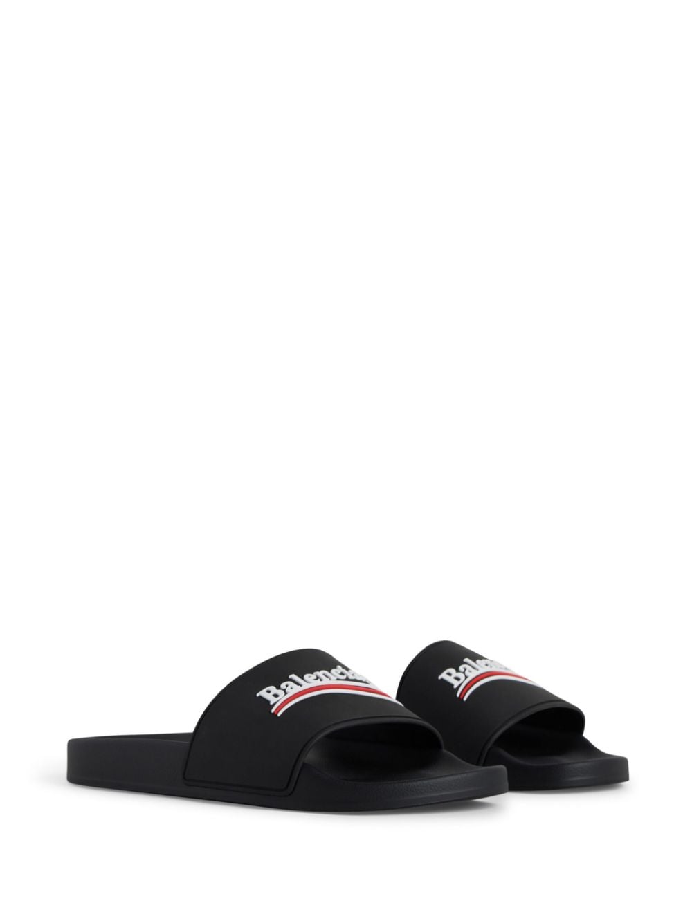 Sandali Balenciaga prej gomë për pishinë