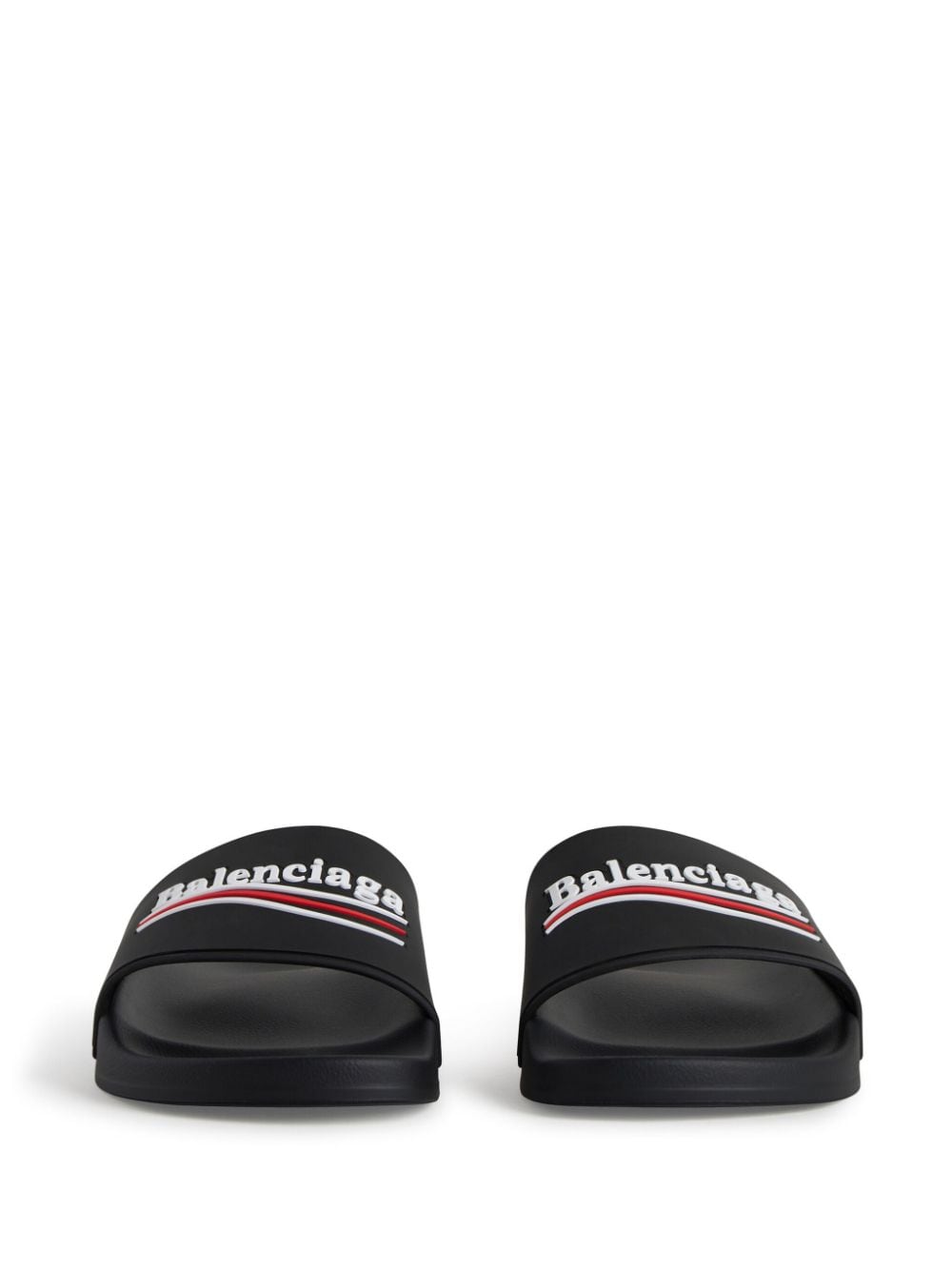 Sandali Balenciaga prej gomë për pishinë