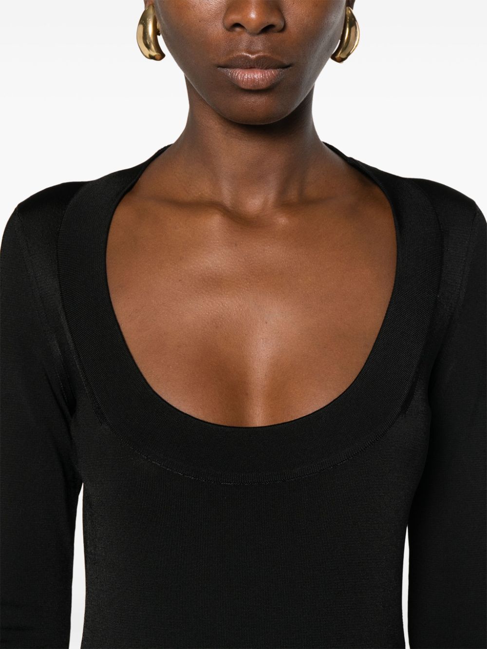 Fustan Mini Décolleté Saint Laurent