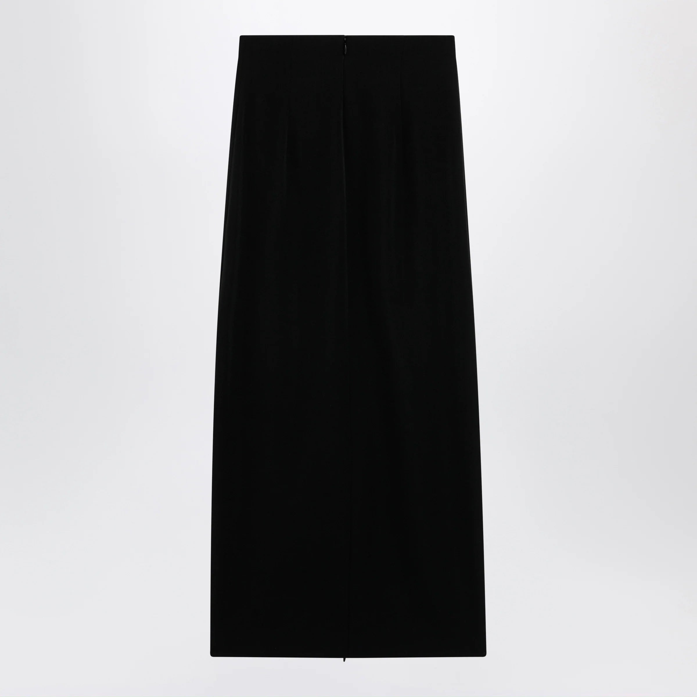 The Row Iphora high-waisted wool column skirt in black