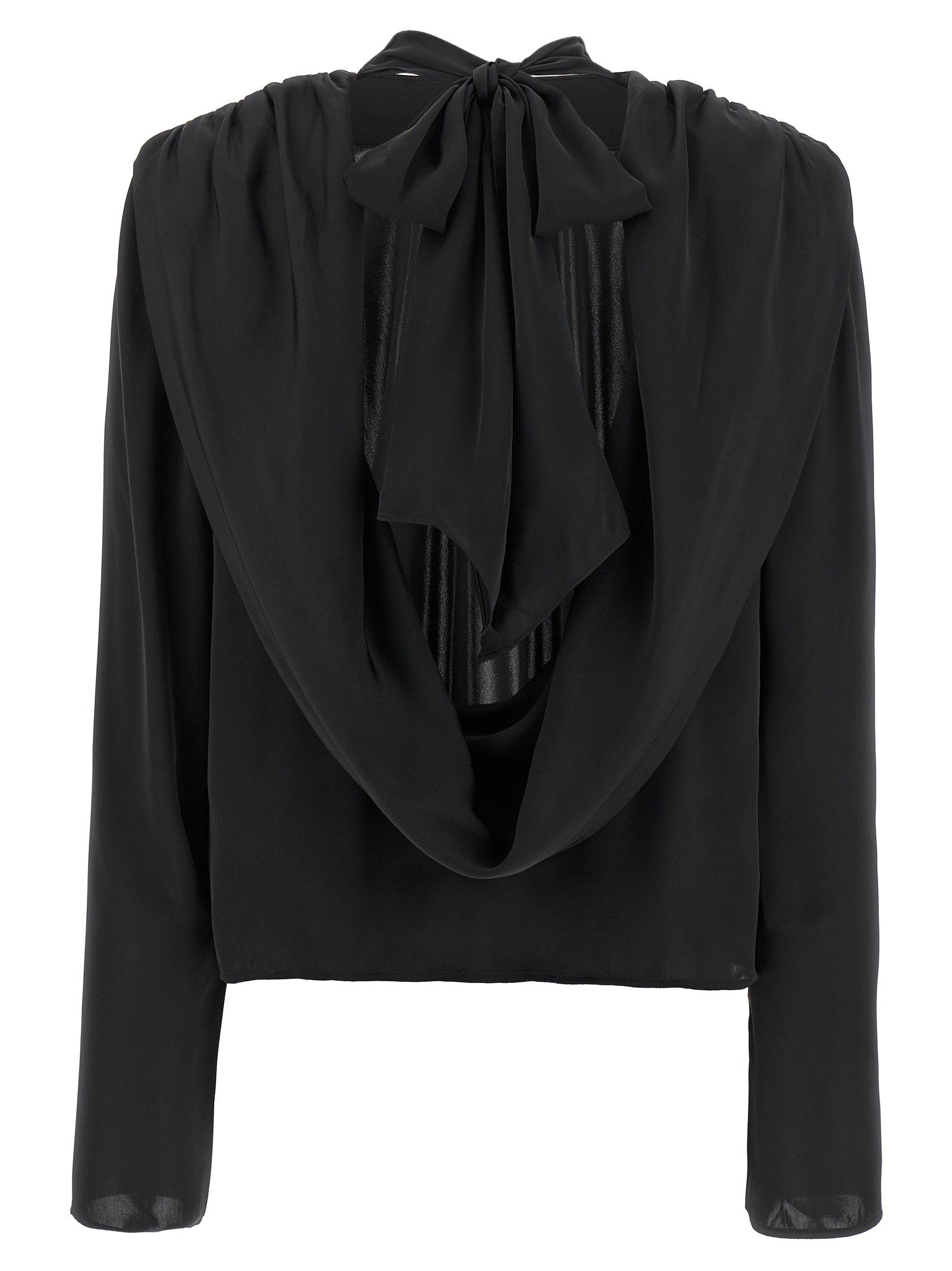 Rotate Birger Christensen Satin Drapy Back Top