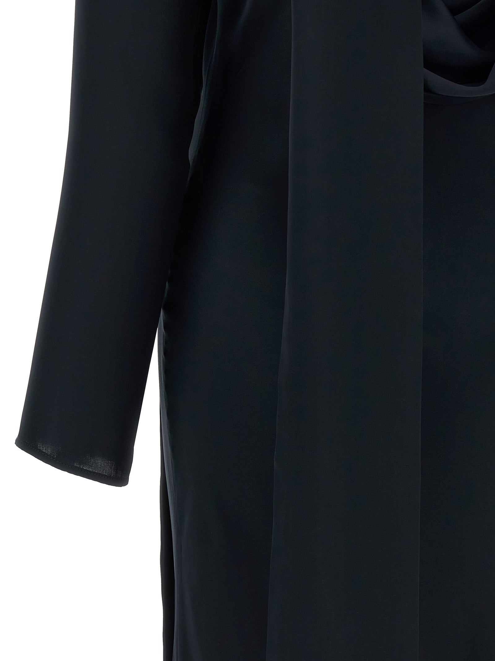 Rotate Birger Christensen Satin Maxi Drapy Dress