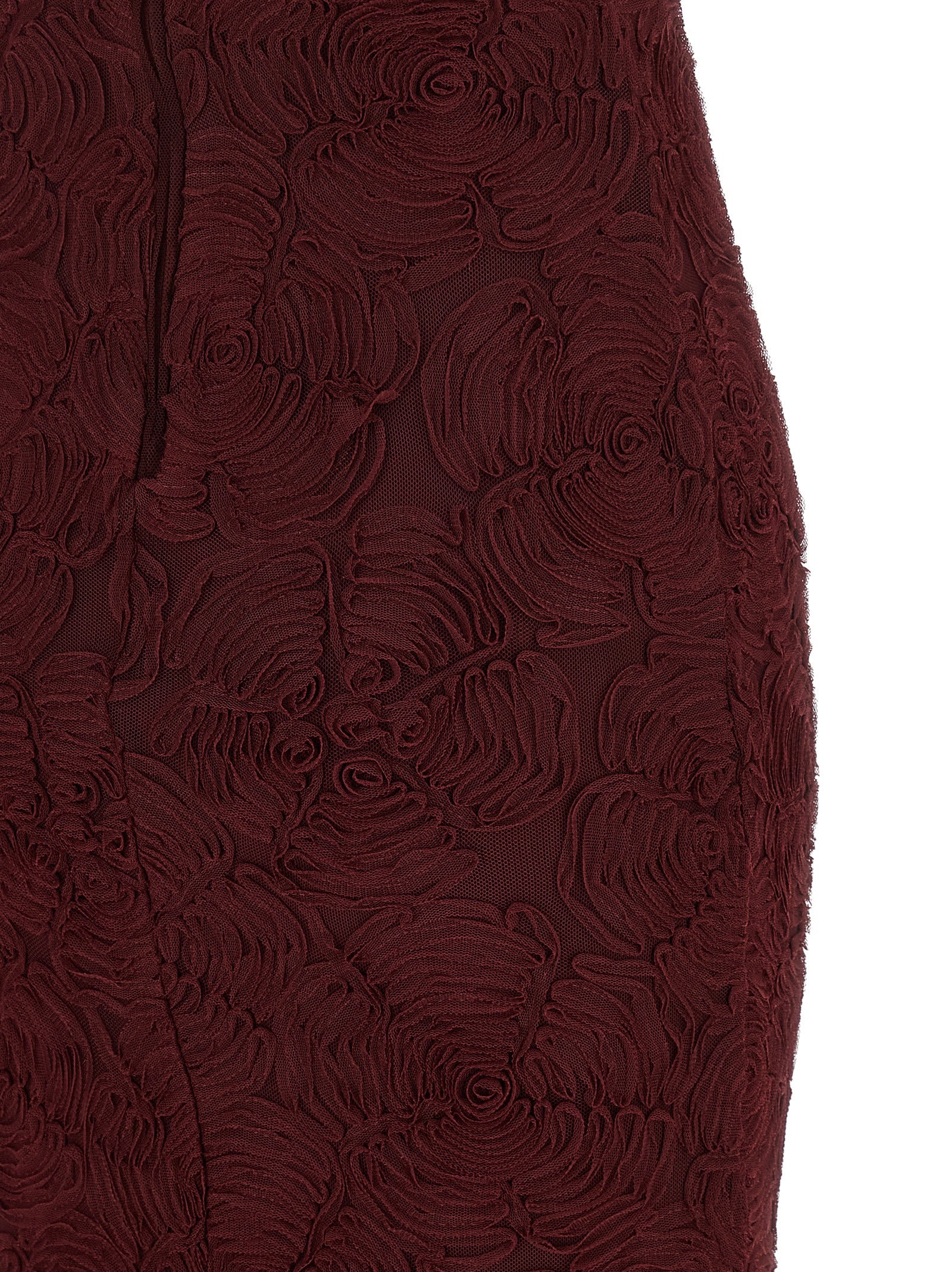 Rotate Birger Christensen Flower Mesh Flounce Dress
