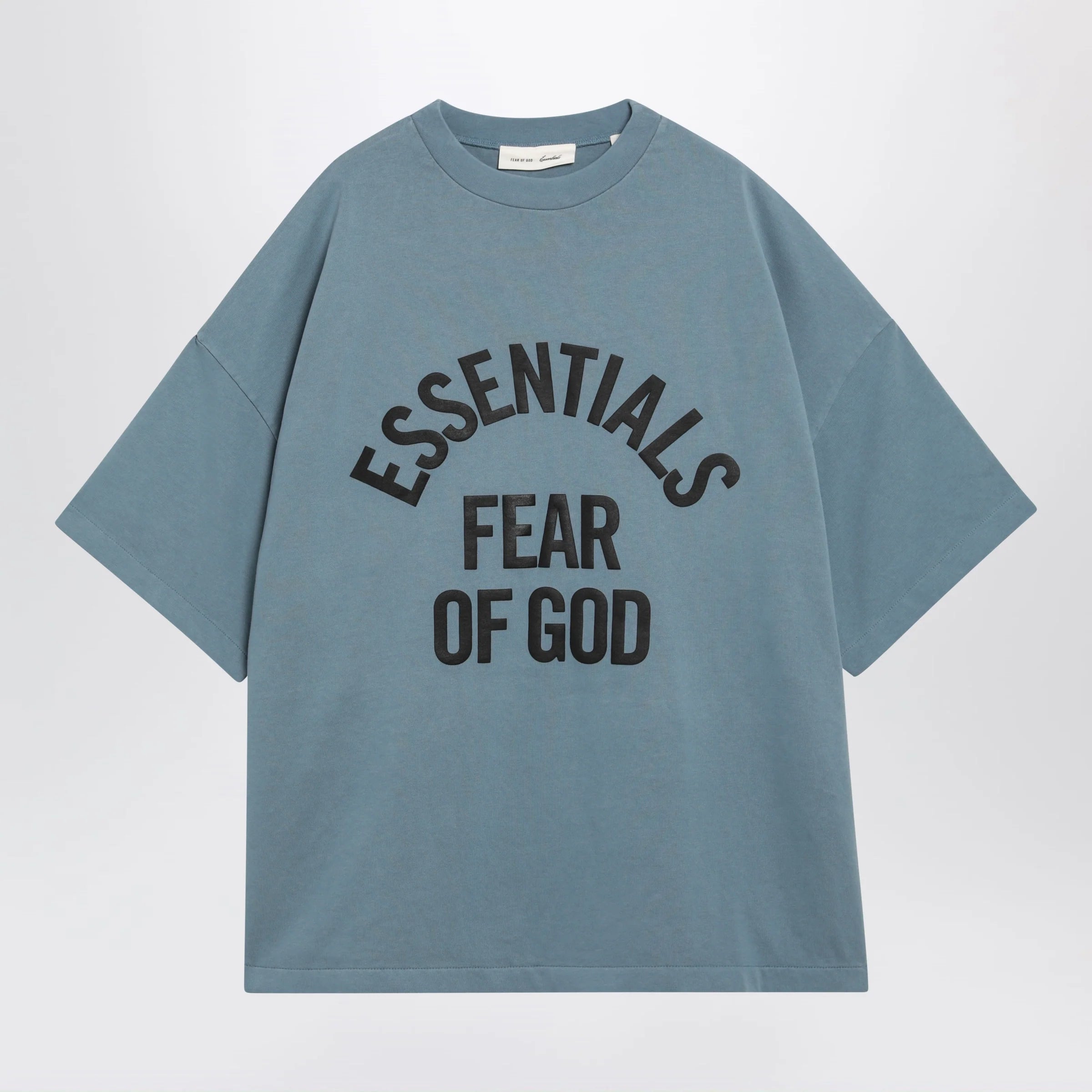 Fear of God Essentials Campus 90s faded blue cotton jersey T-shirt