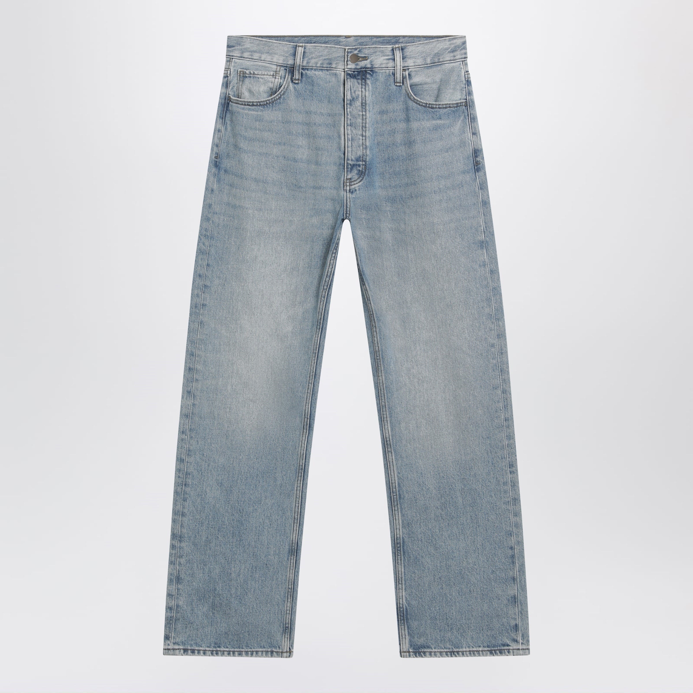 Fear of God Essentials Light blue vintage-effect denim jeans
