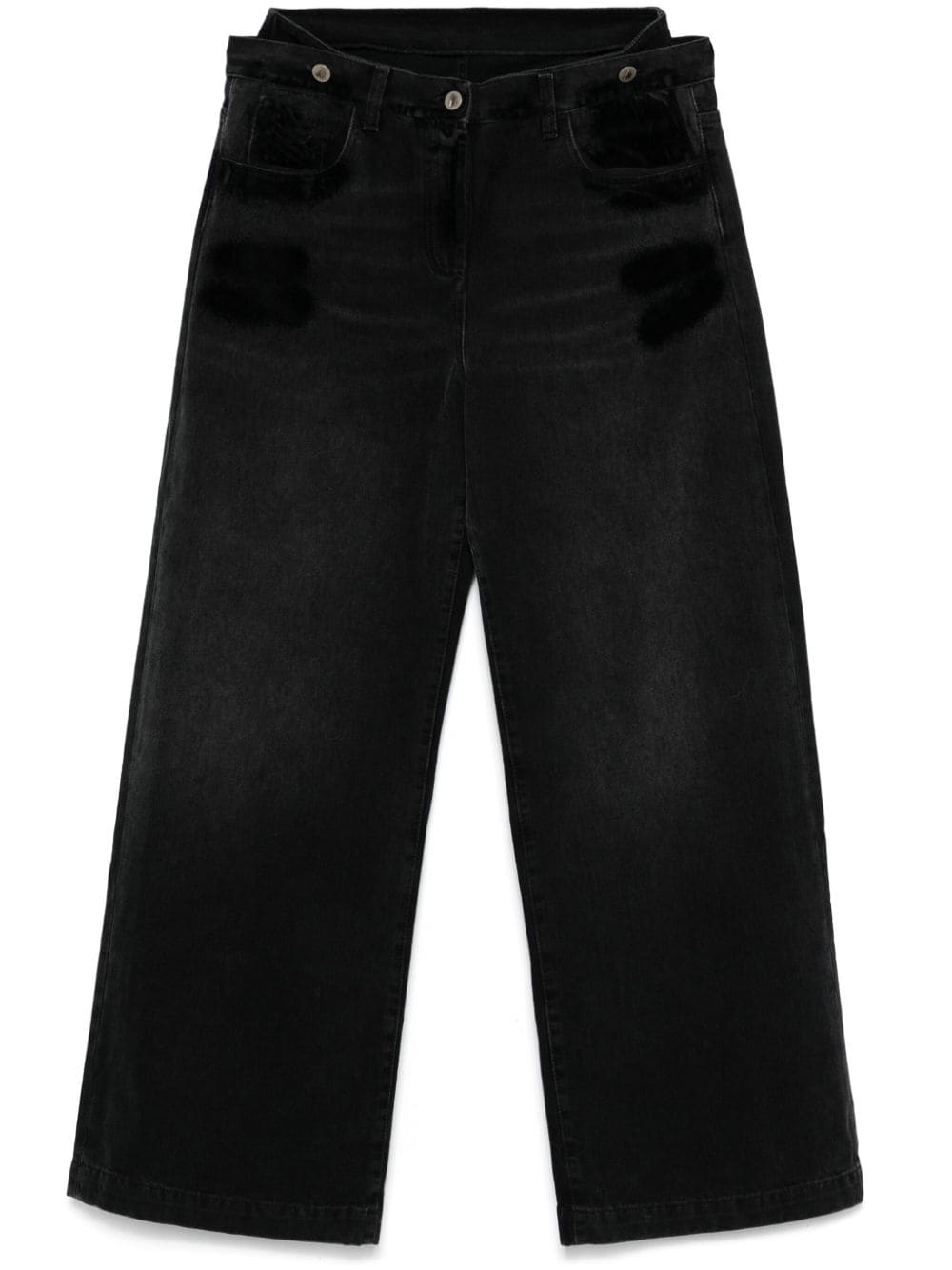The Attico Wide-leg denim jeans