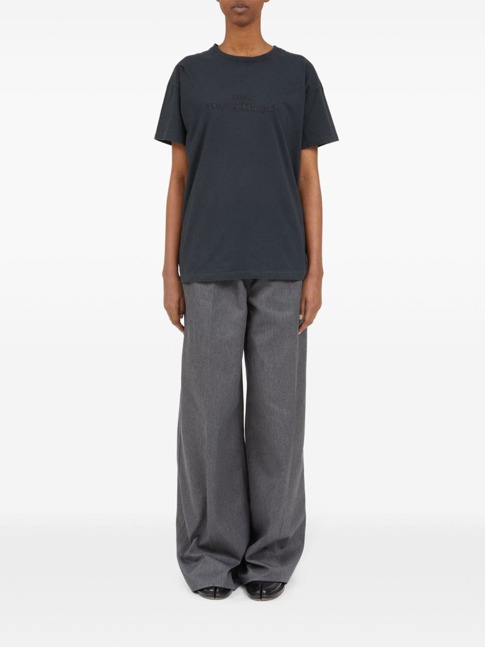 Maison Margiela Logo-embroidered cotton T-shirt