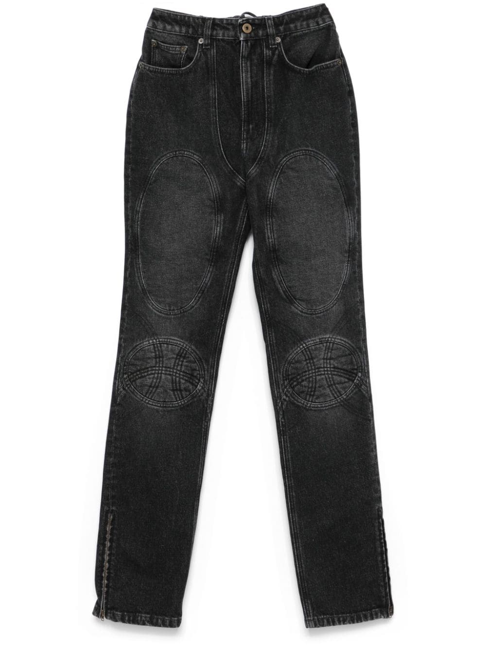 Jean Paul Gaultier Padded deatils denim jeans