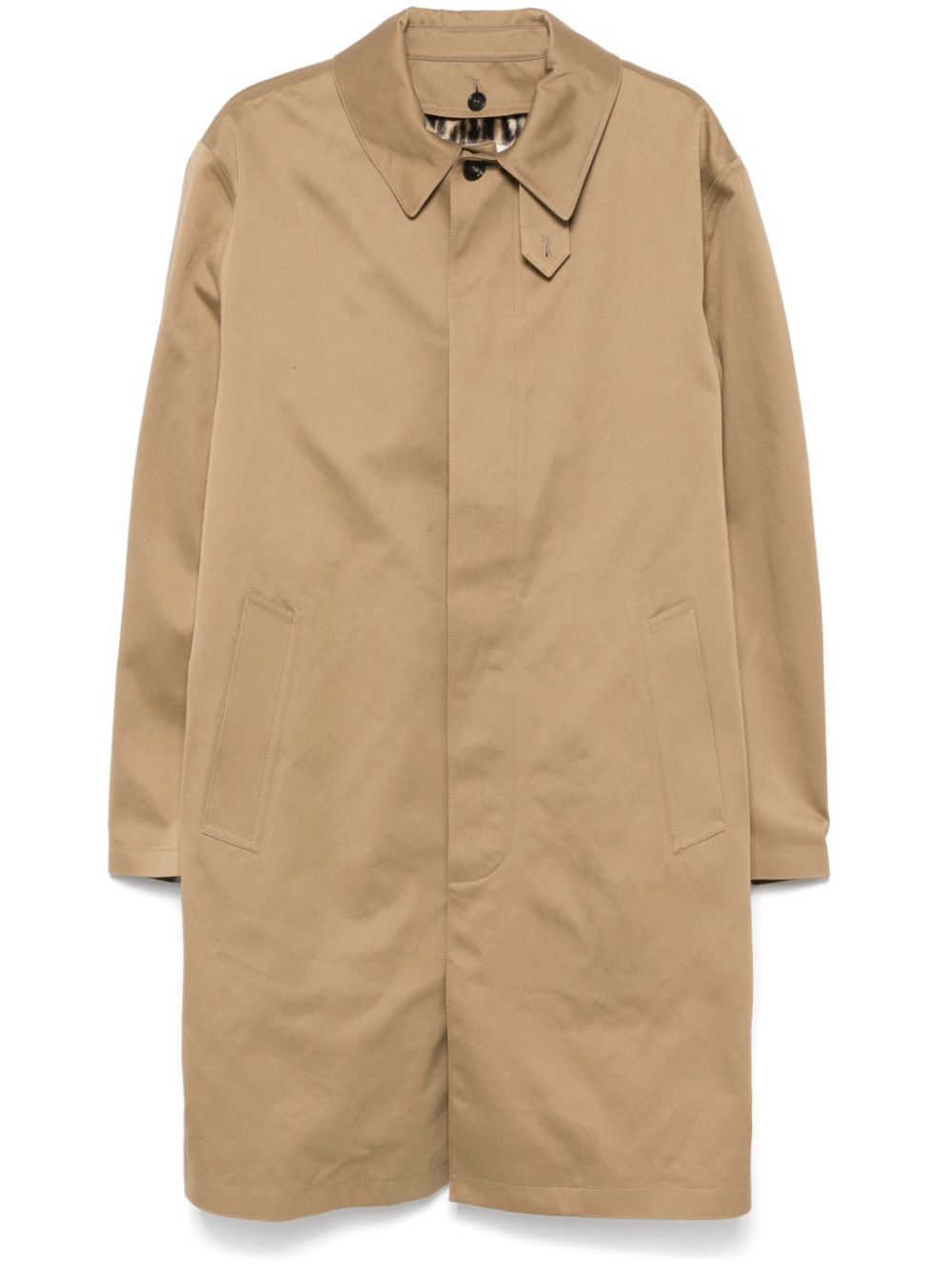 Kaput trench prej gabardine pambuku Saint Laurent