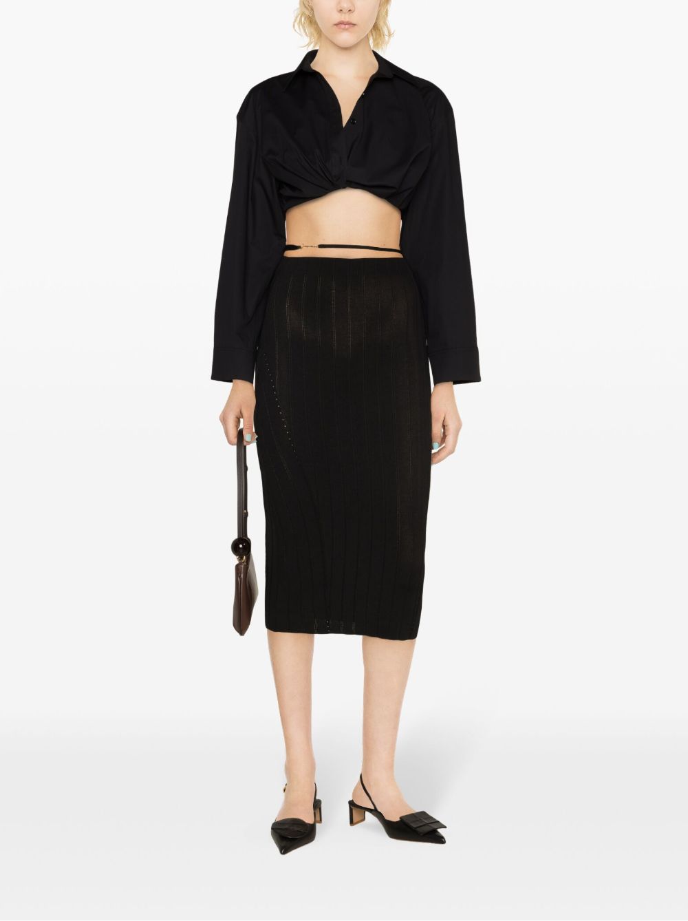 Jacquemus La Jupe Pralu midi skirt
