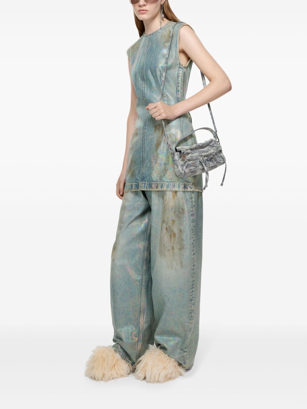 Fustan prej denim të veshur Acne Studios