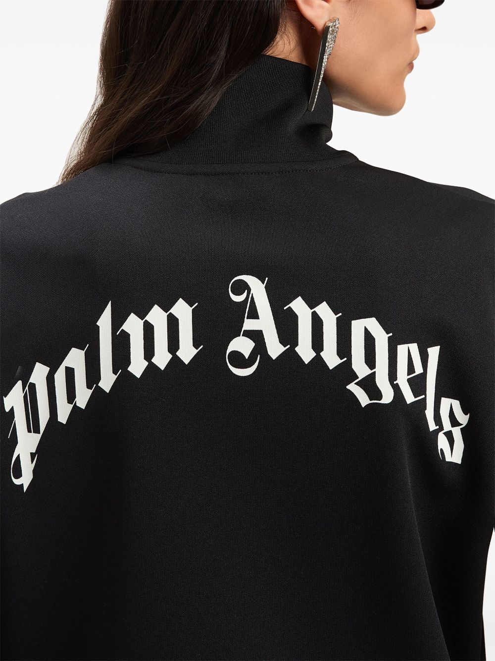 Xhaketë sportive me print logo Palm Angels