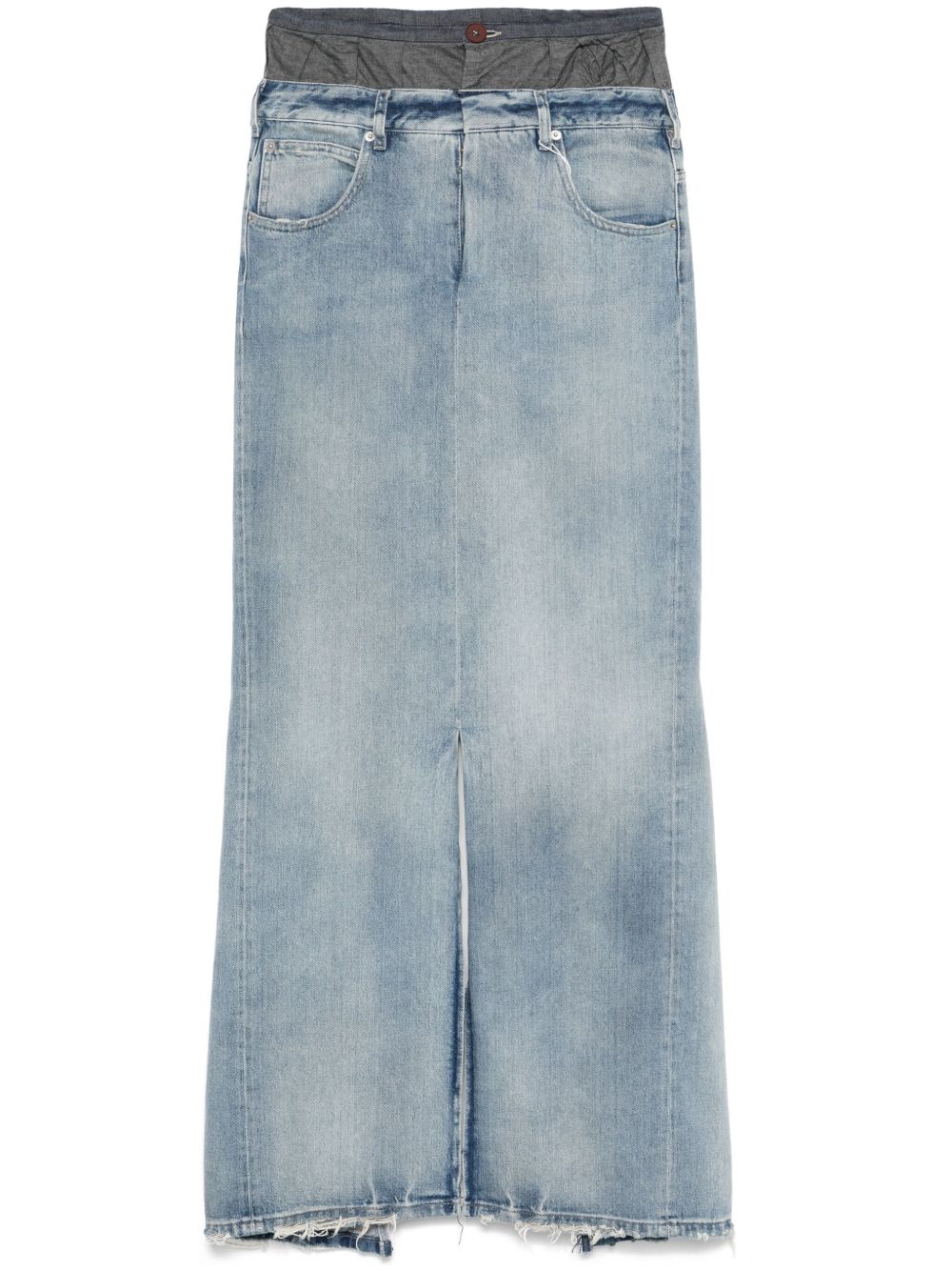 Fustan maxi prej denim pambuku Maison Margiela