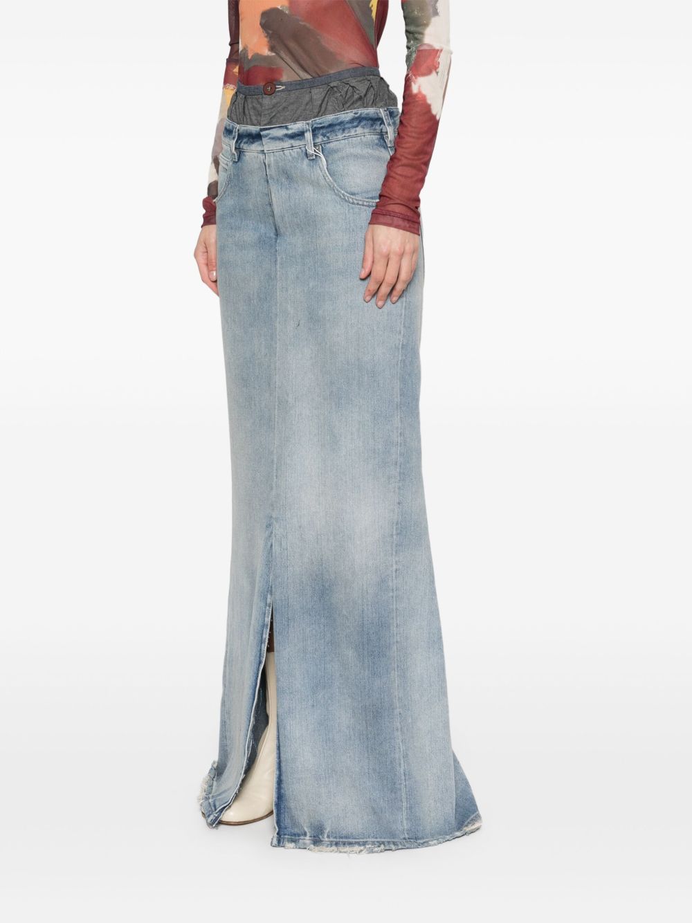 Fustan maxi prej denim pambuku Maison Margiela