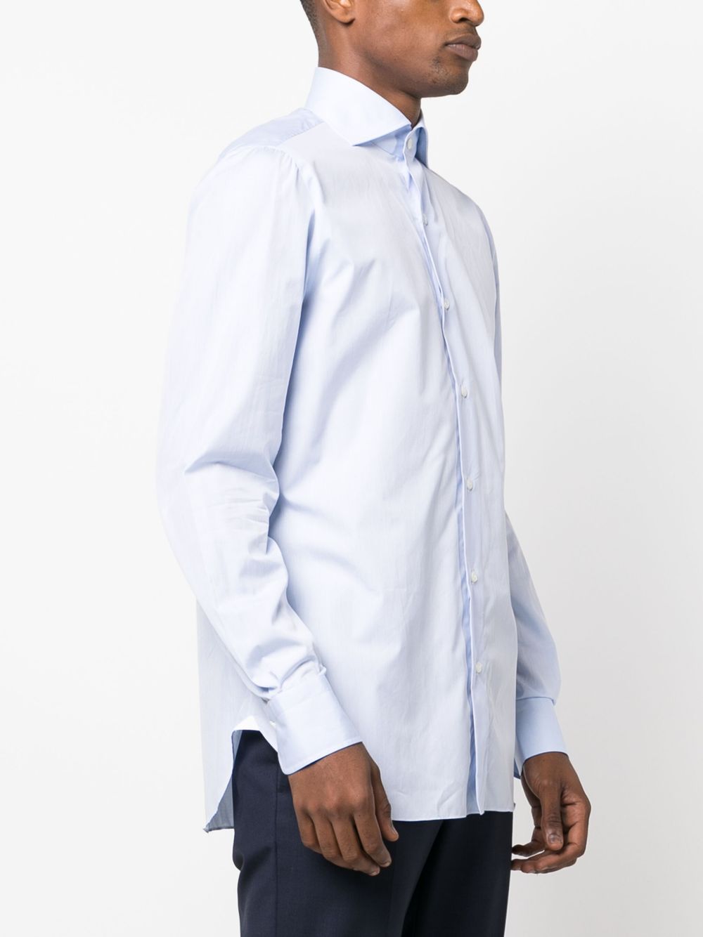FINAMORE 1925 NAPOLI Shirt Clear Blue